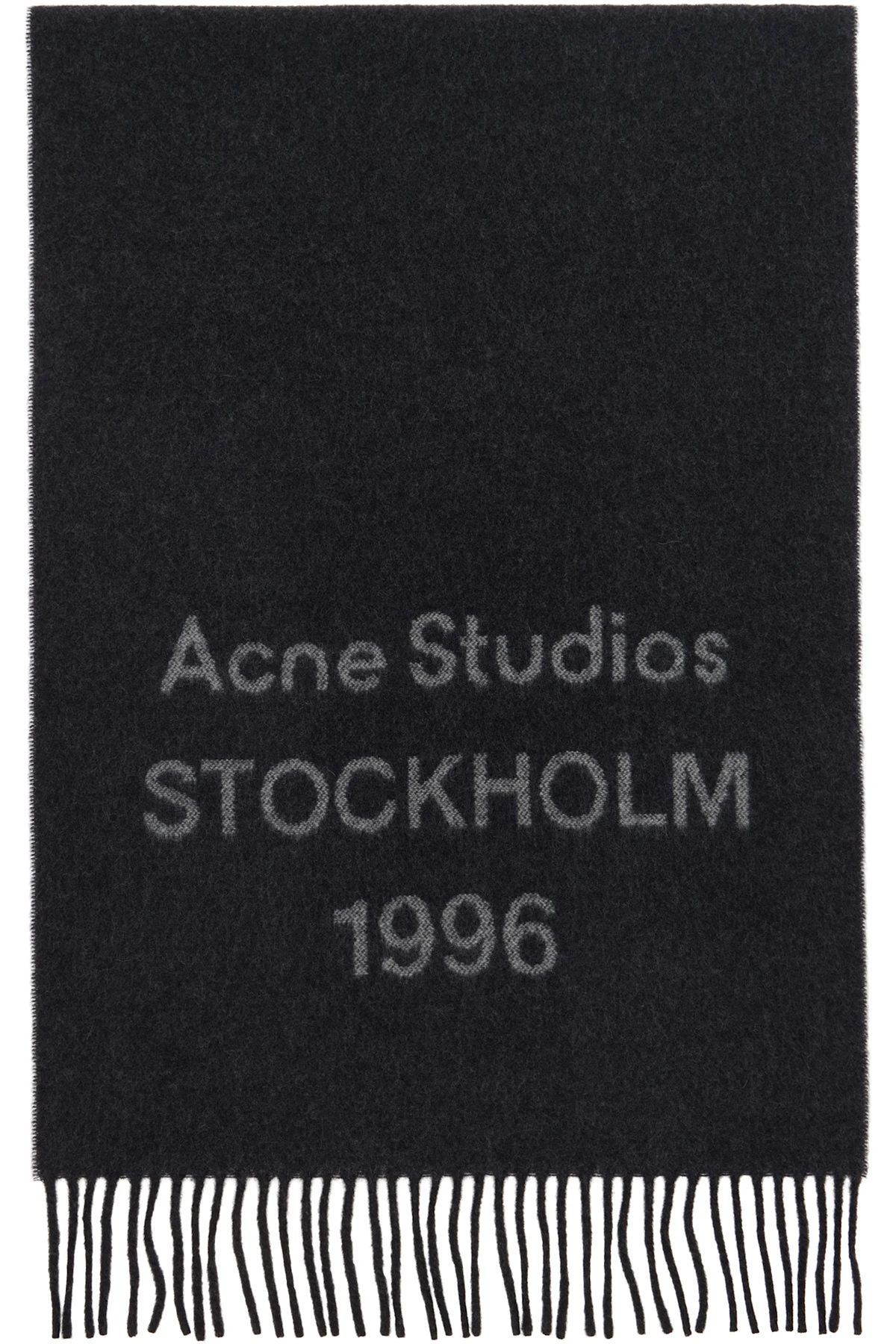 Gray Logo Wide Scarf