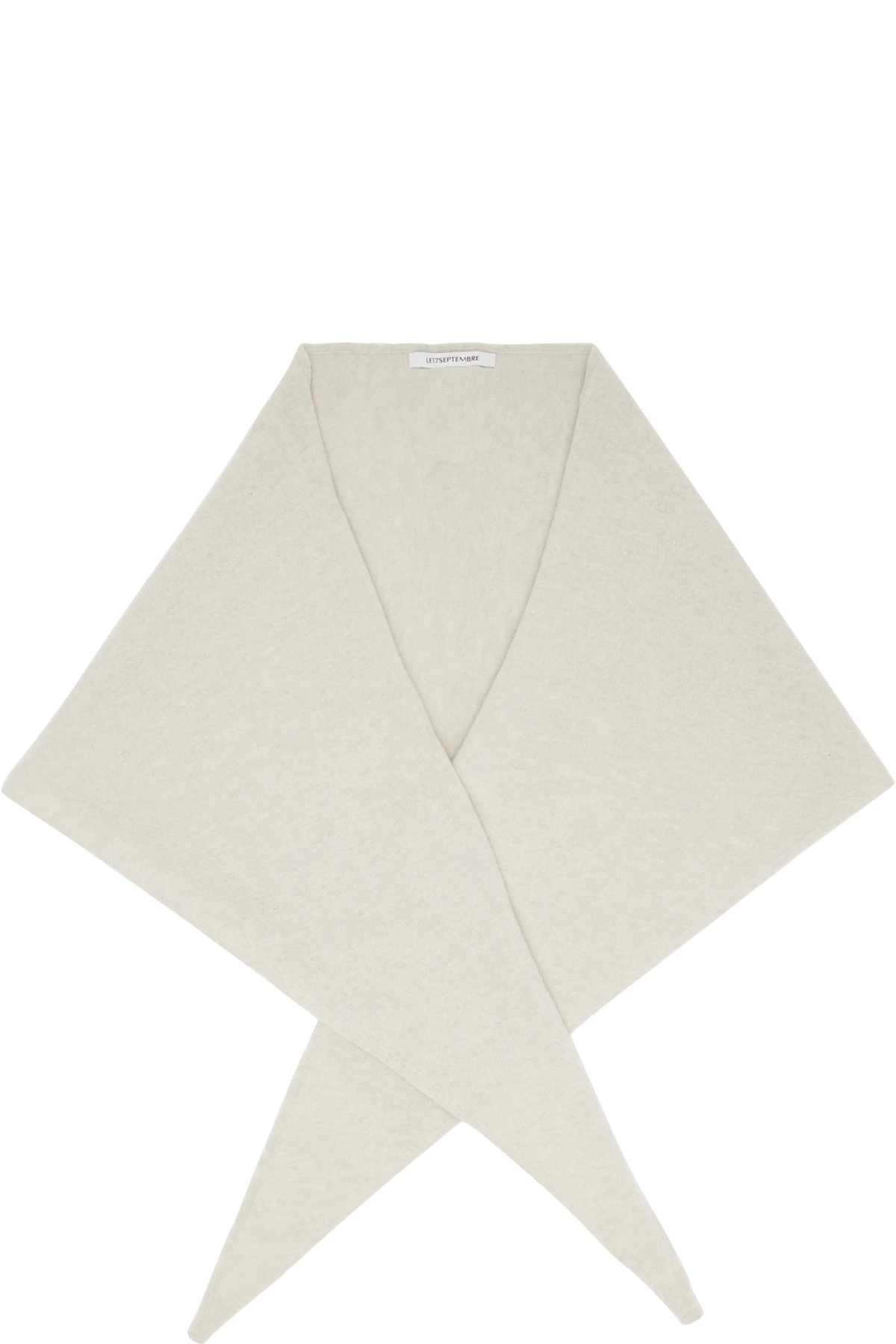 Gray Cashmere Blend Muffler Scarf