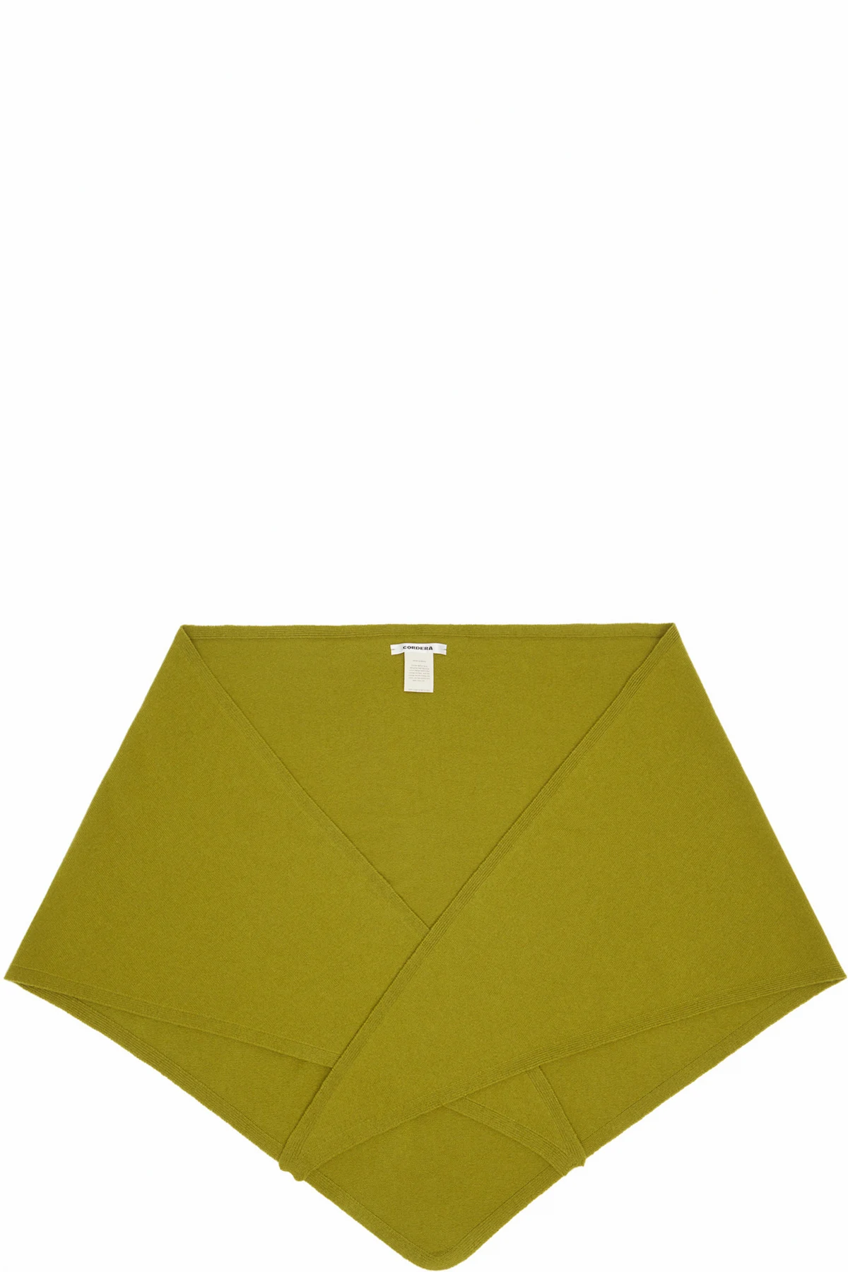 Green Merino Wool Bandana Scarf