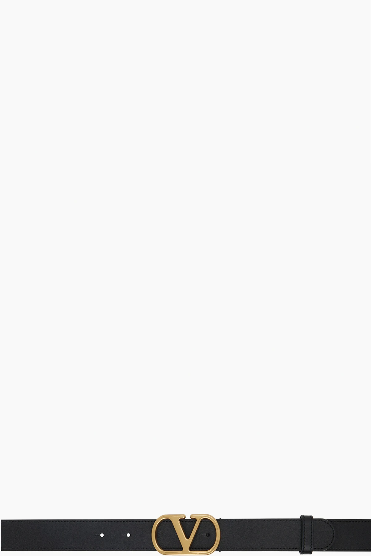 Black VLogo Signature Belt