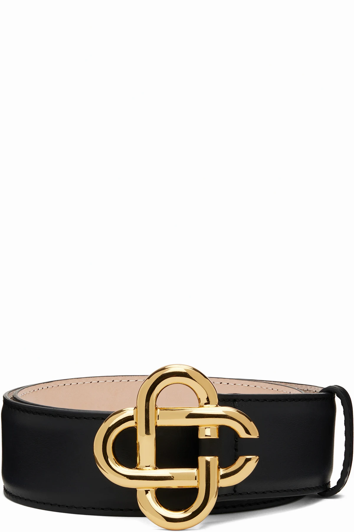 Black CC Logo Buckle Belt