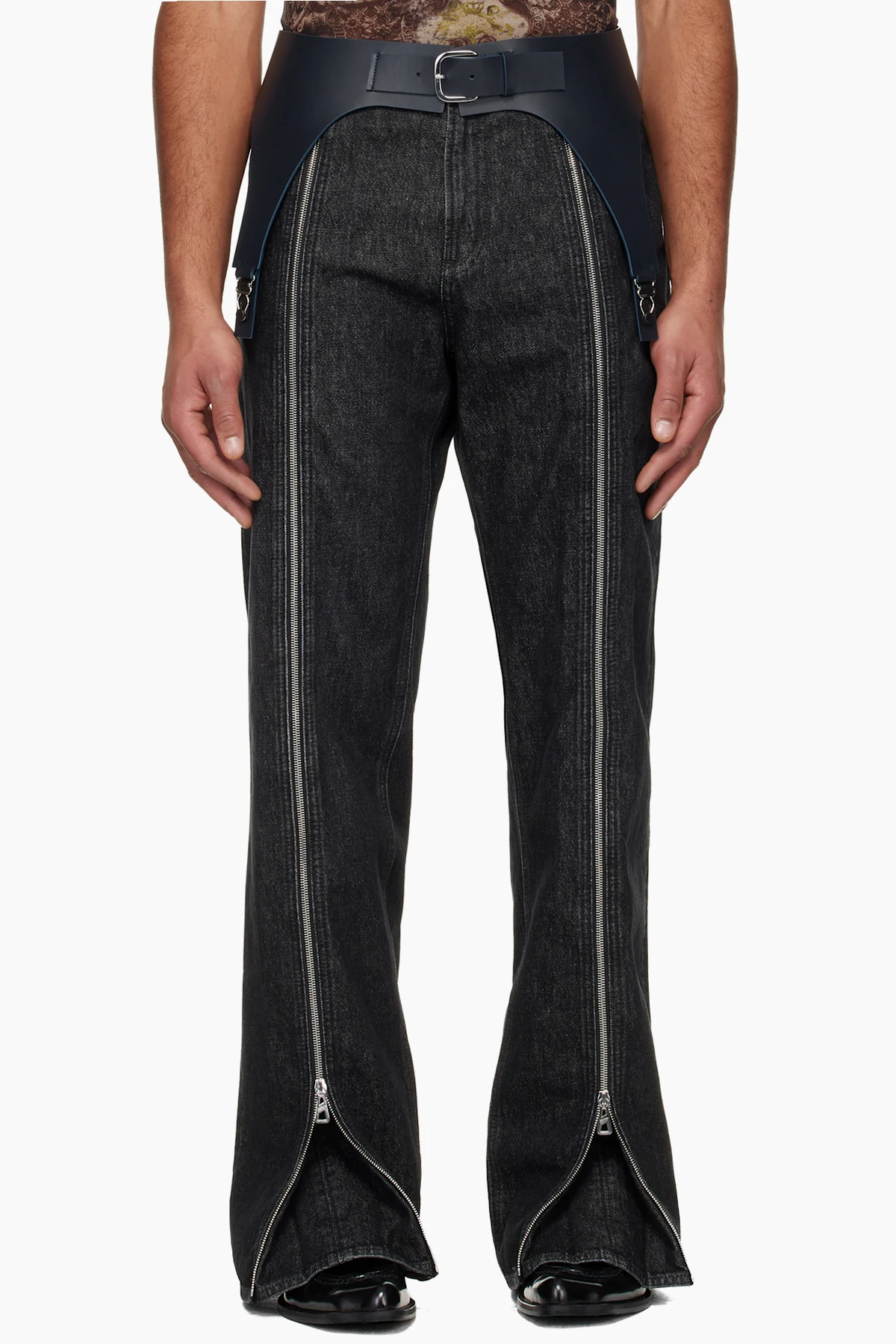 Navy 'The Garter' Belt