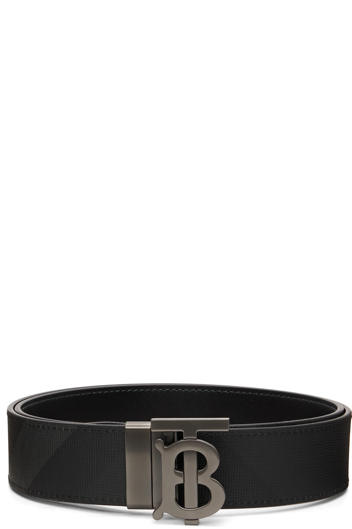 Black Check TB Reversible Belt
