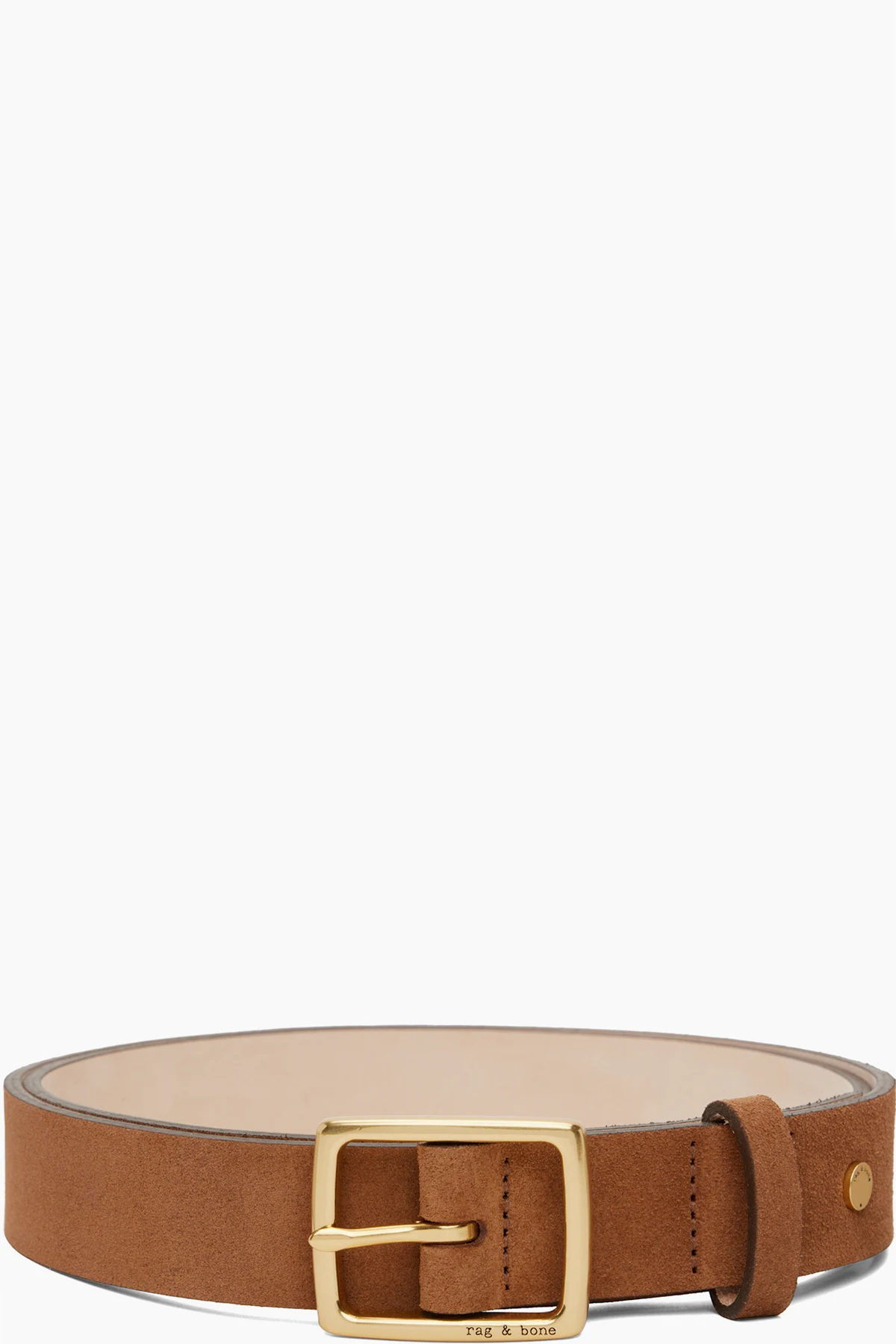 Tan Boyfriend Suede Belt