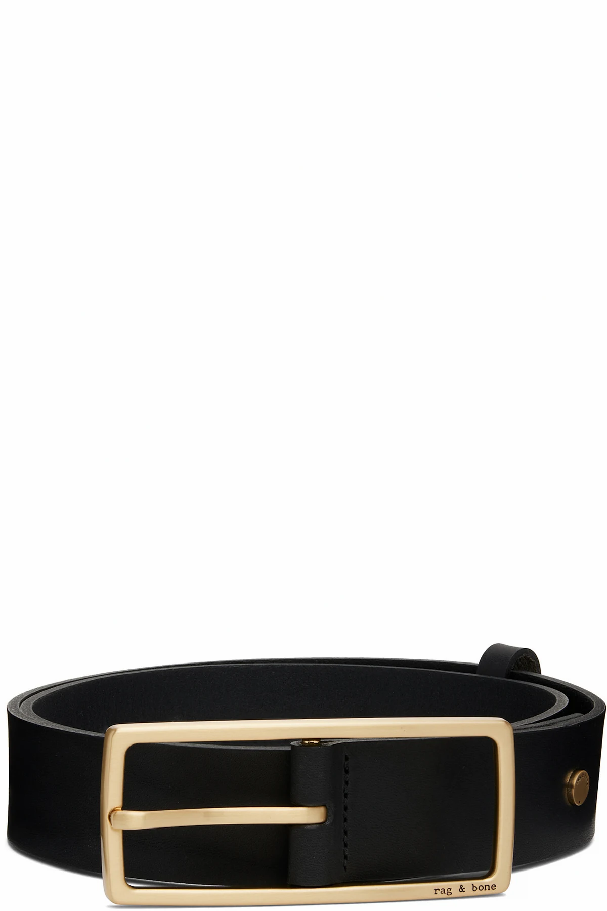 Black Rebound Leather Belt