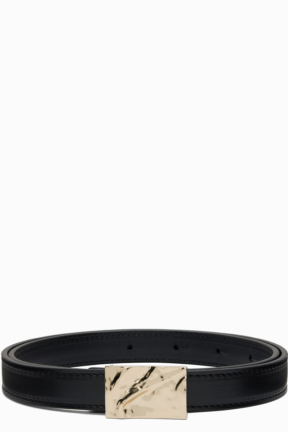 Black Minar Leather Belt