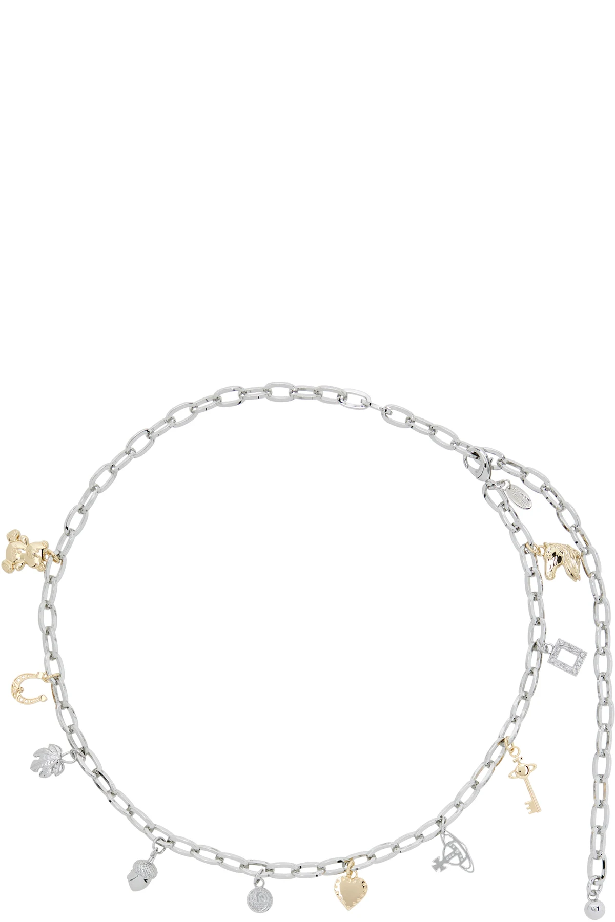 Silver & Gold Multi Charm Belt