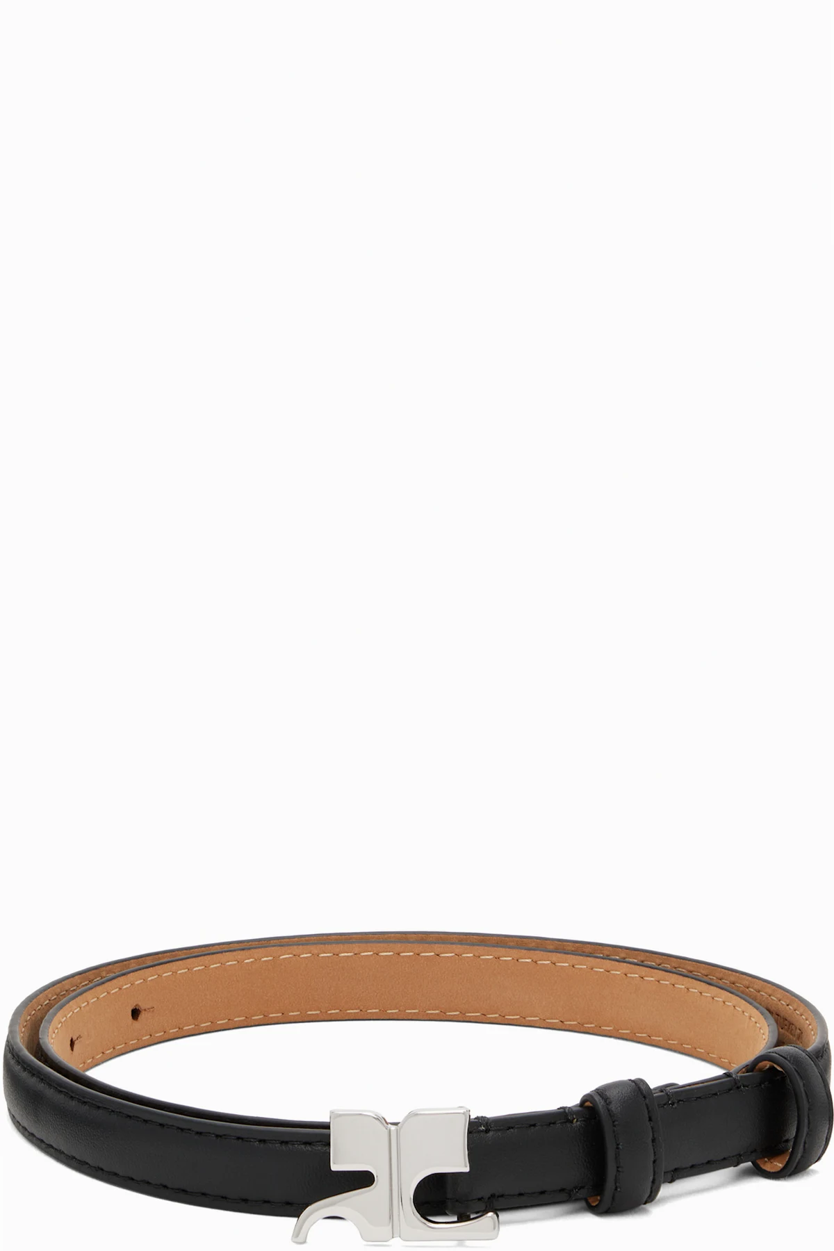 Black 15MM AC Leather Belt