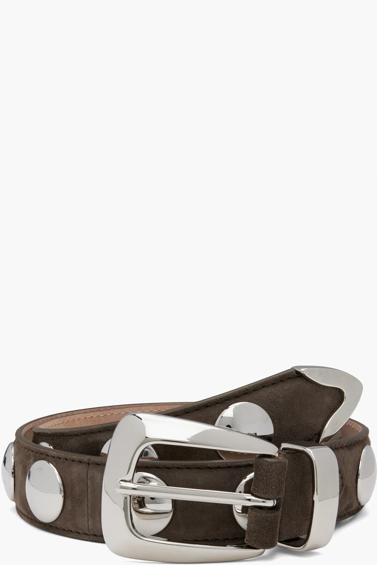 Taupe Benny Stud Belt