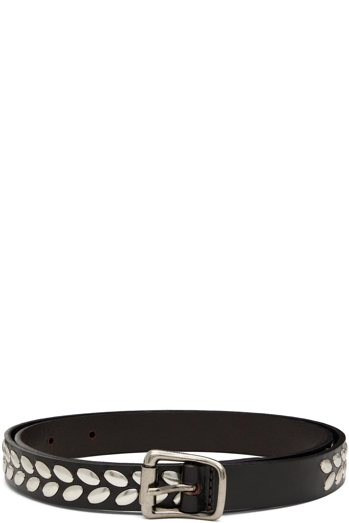 Brown Almond Stud Belt