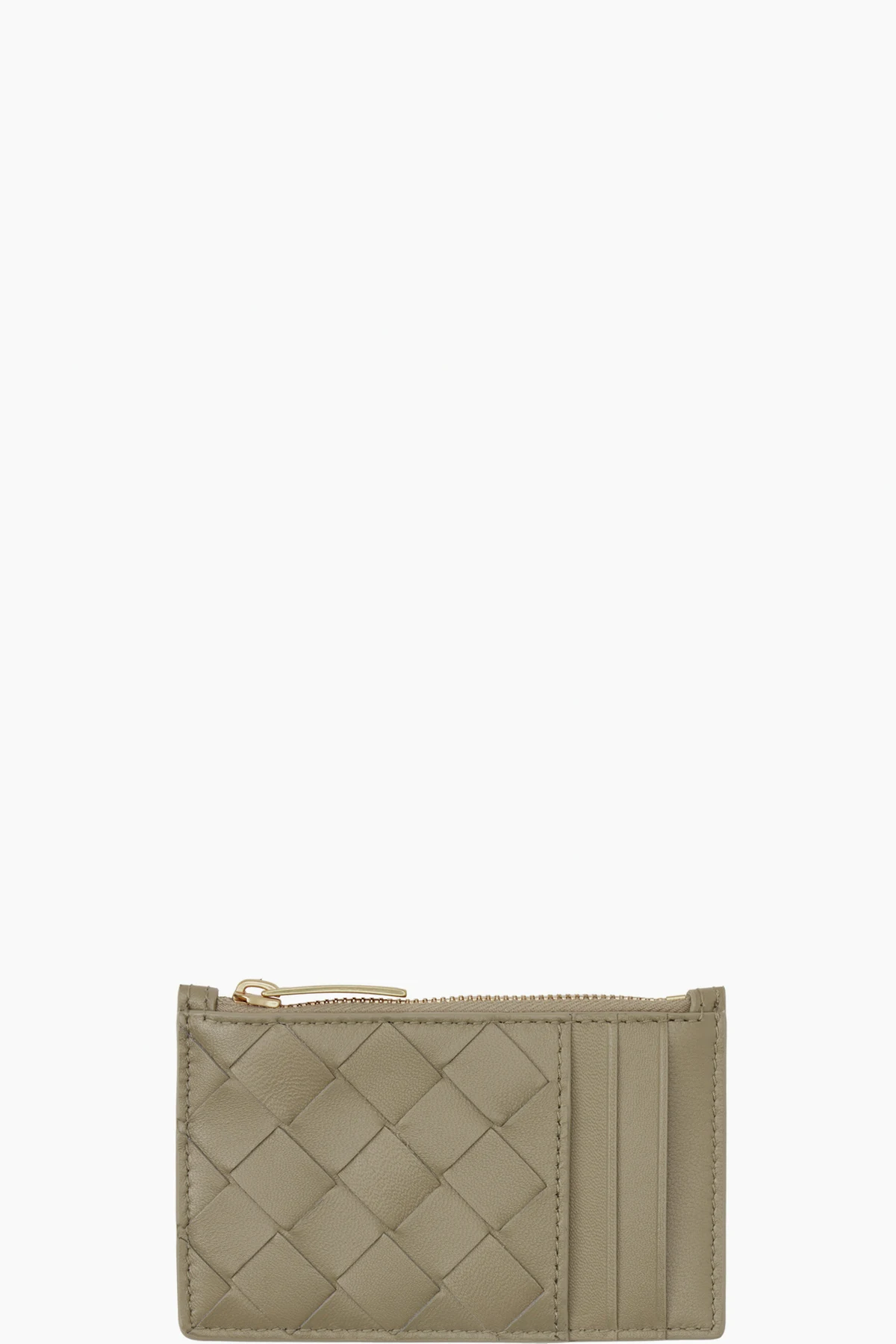 Taupe Zipped Card Holder
