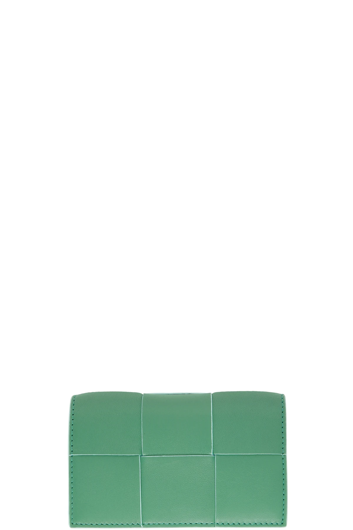 Green Intreccio Card Holder