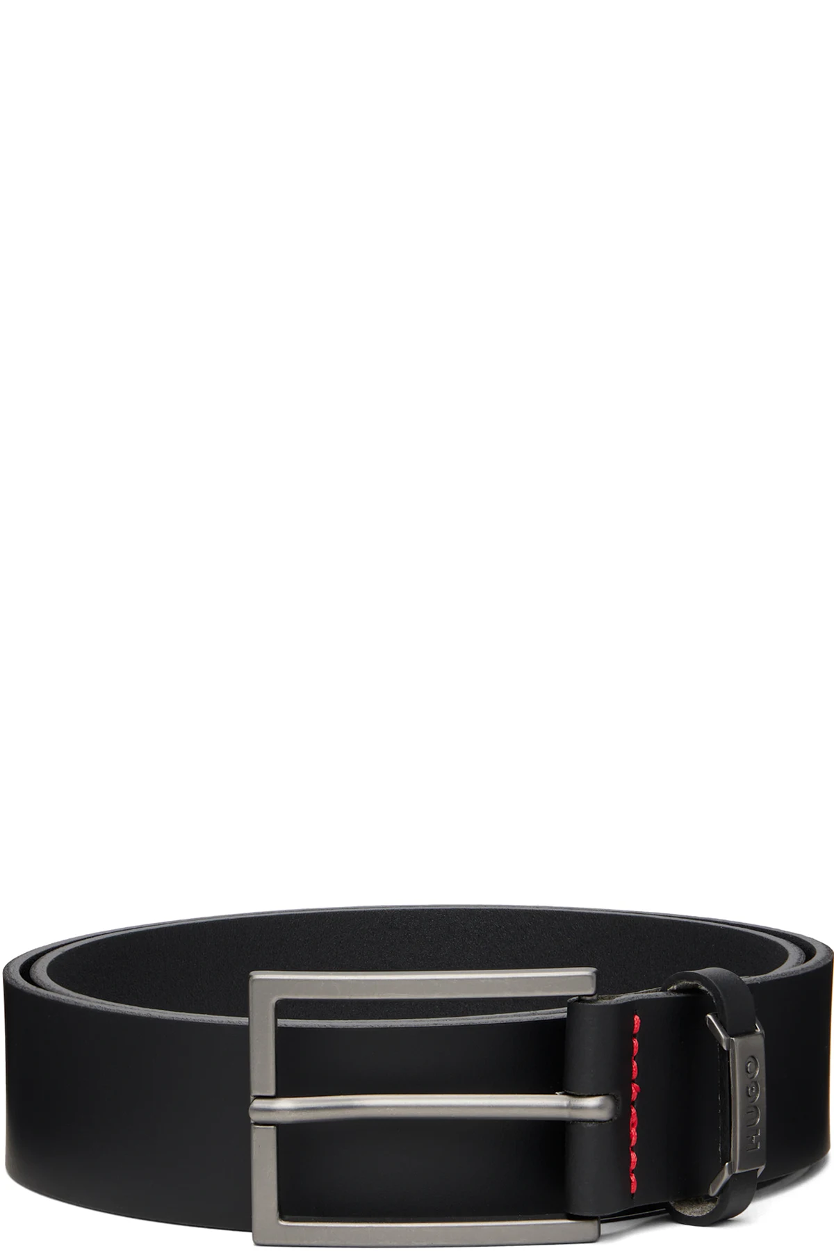 Black Logo-Keeper Buffalo Leather Belt