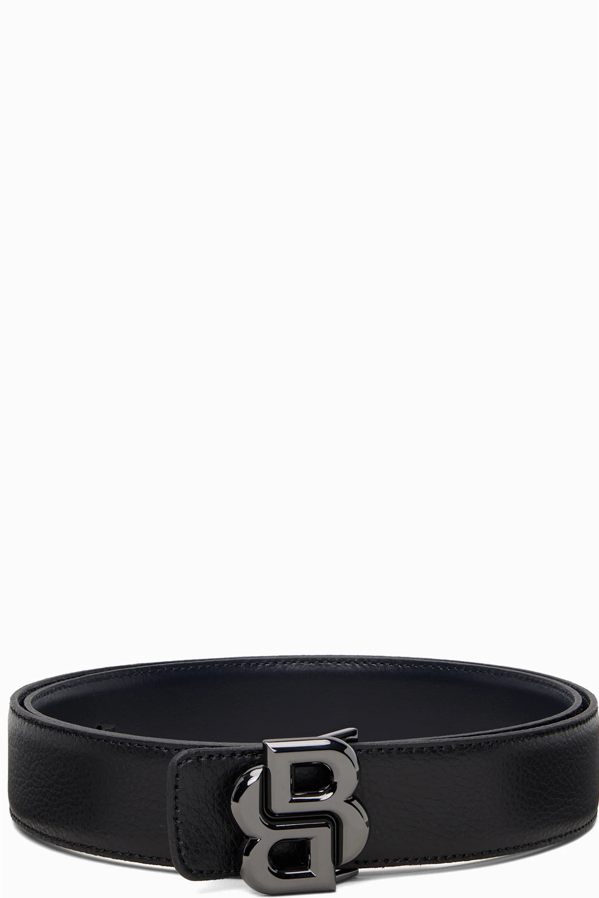 Black & Navy Reversible Double B Monogram Belt