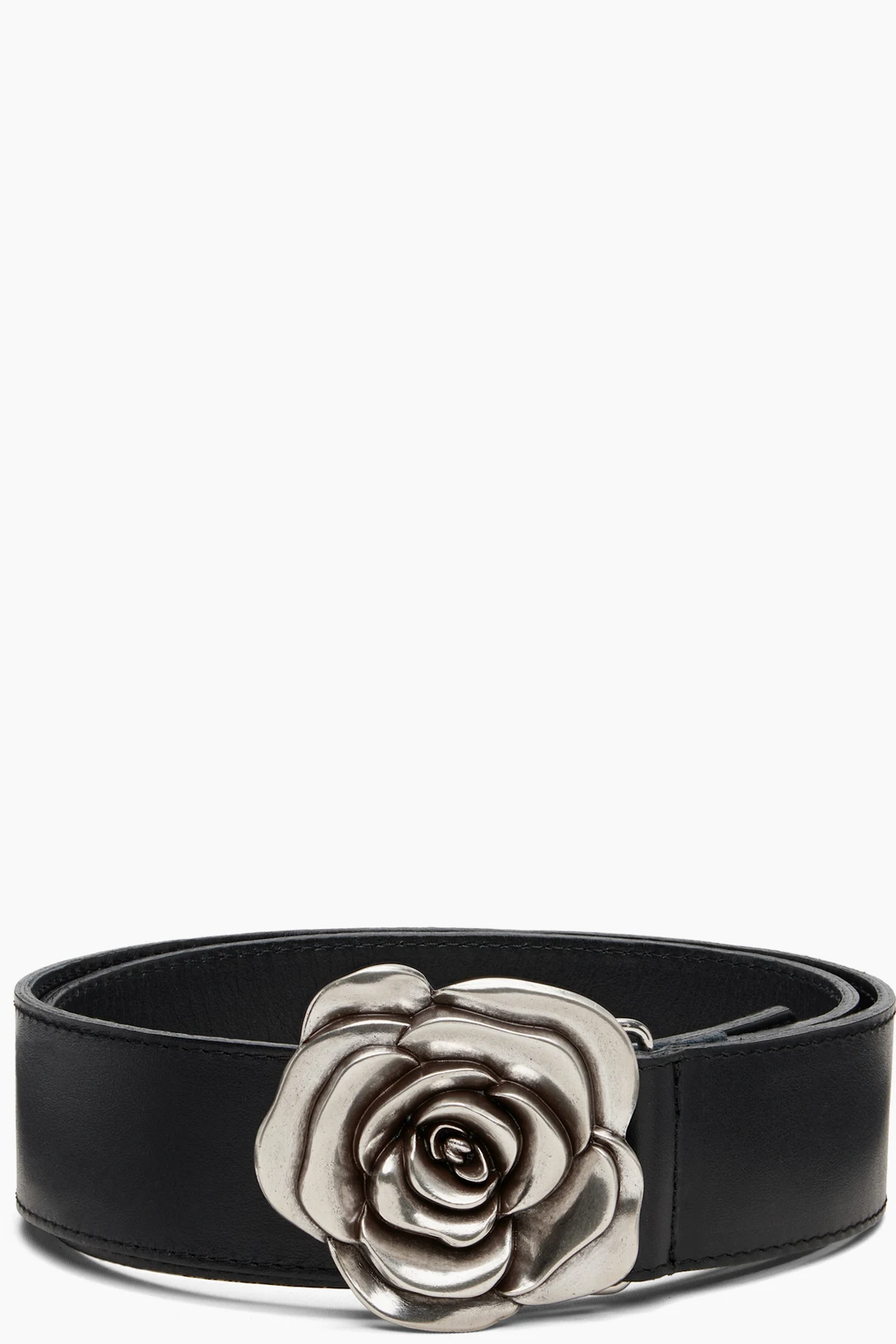 Black Rose Buckle Belt