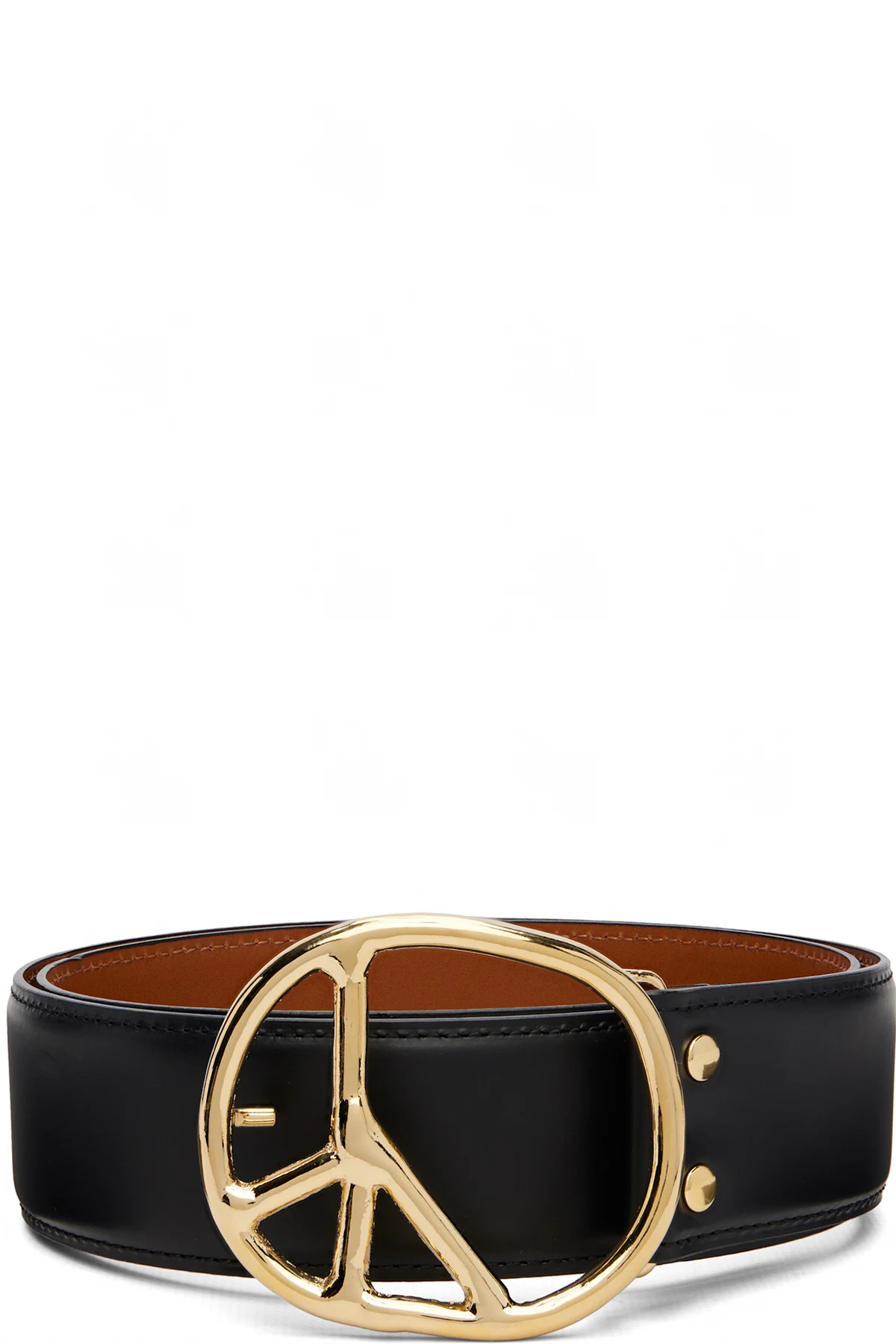 Black Peace Buckle Belt