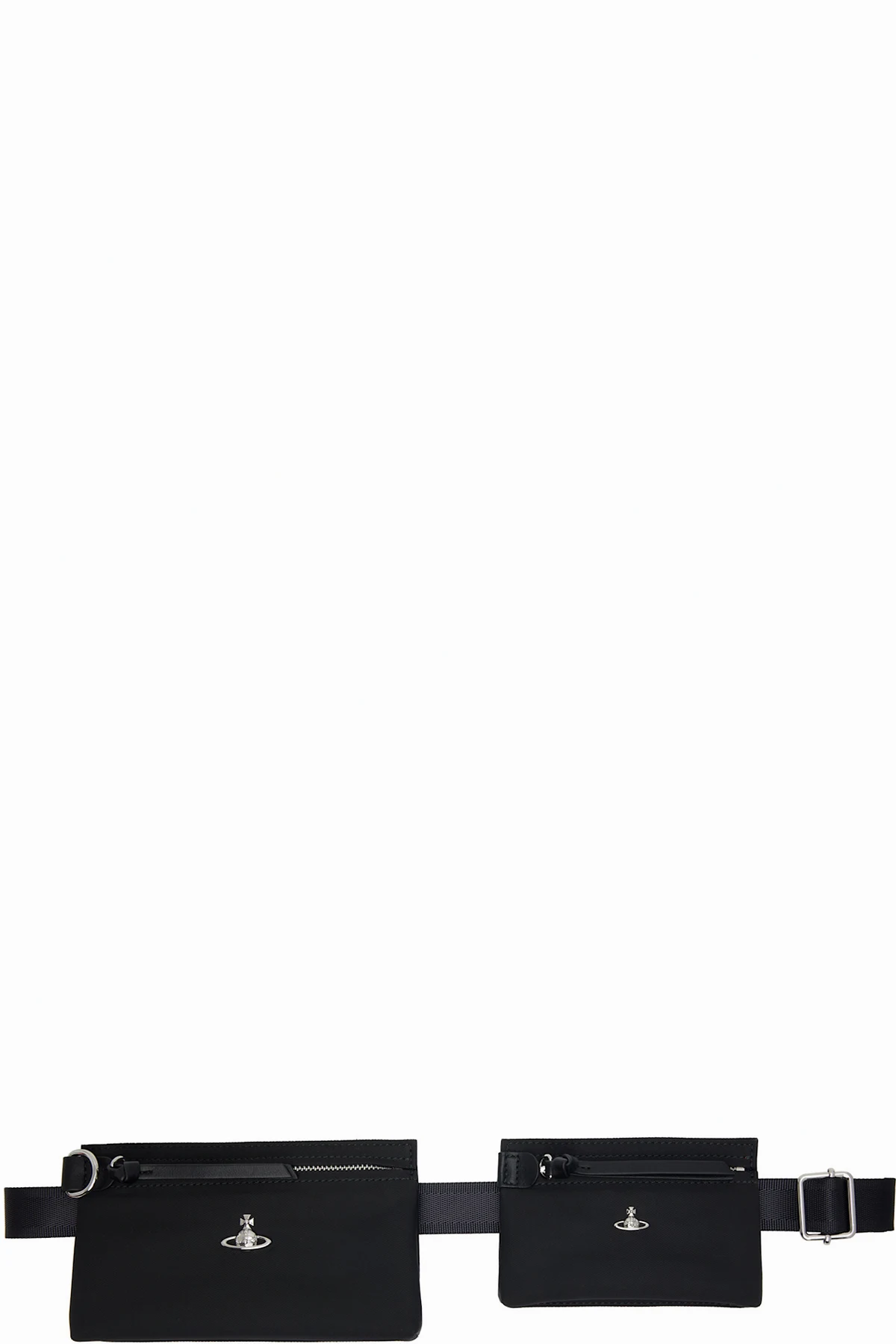 Black Double Pouch Belt