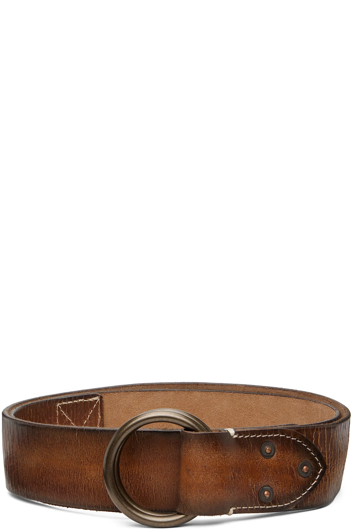 Tan Leather Double–O-Ring Belt