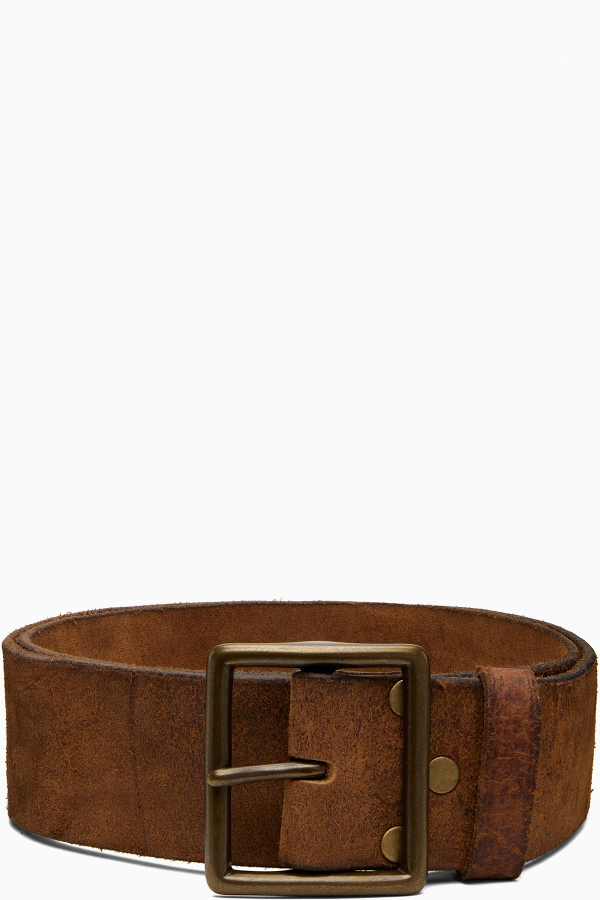 Tan Distressed Leather Belt