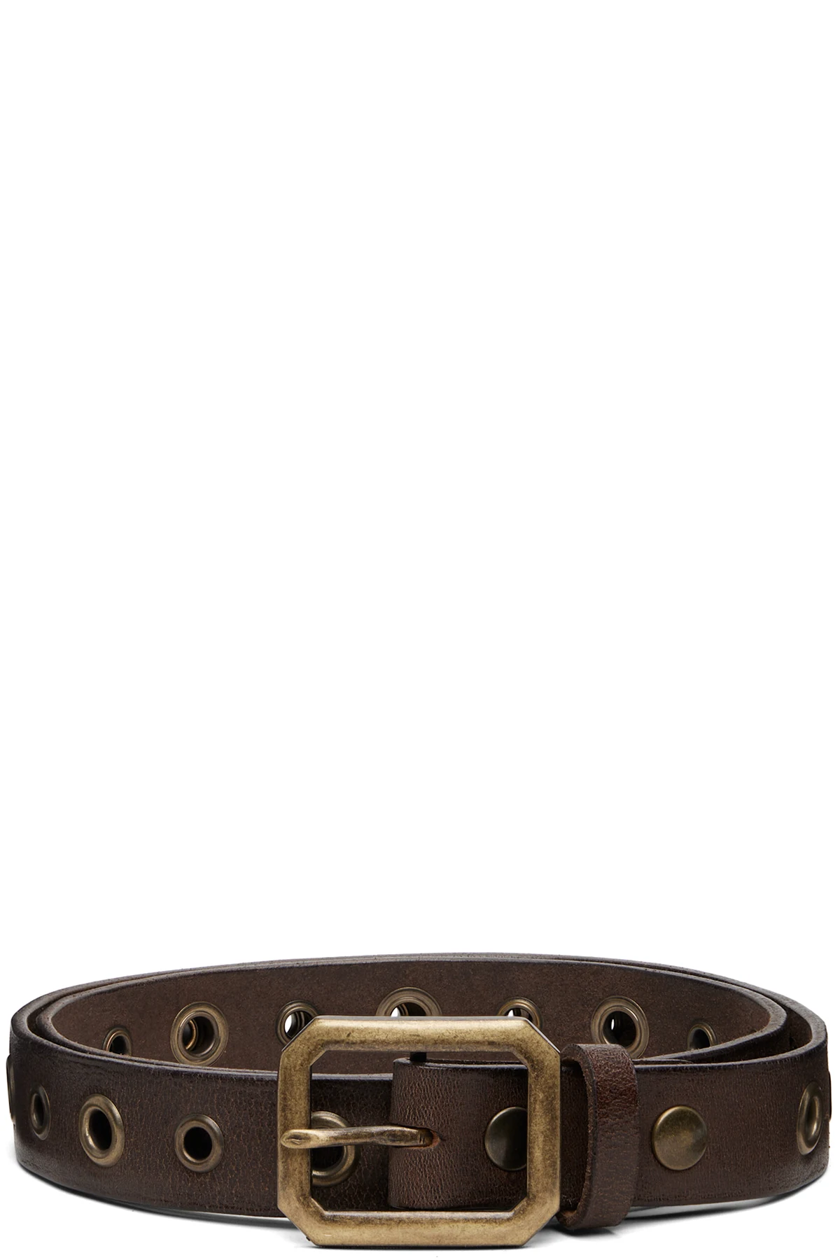 Brown Eyelet Belt