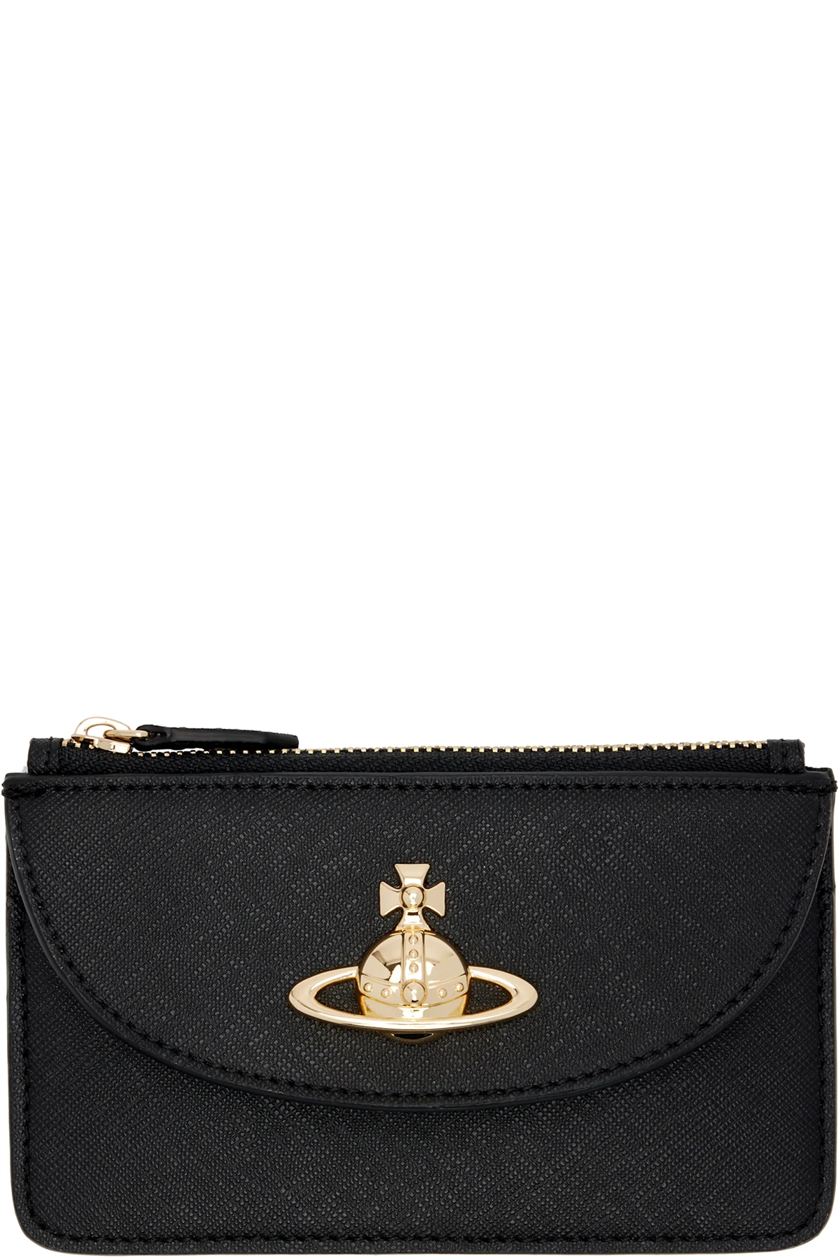 Black Half Moon Card Holder