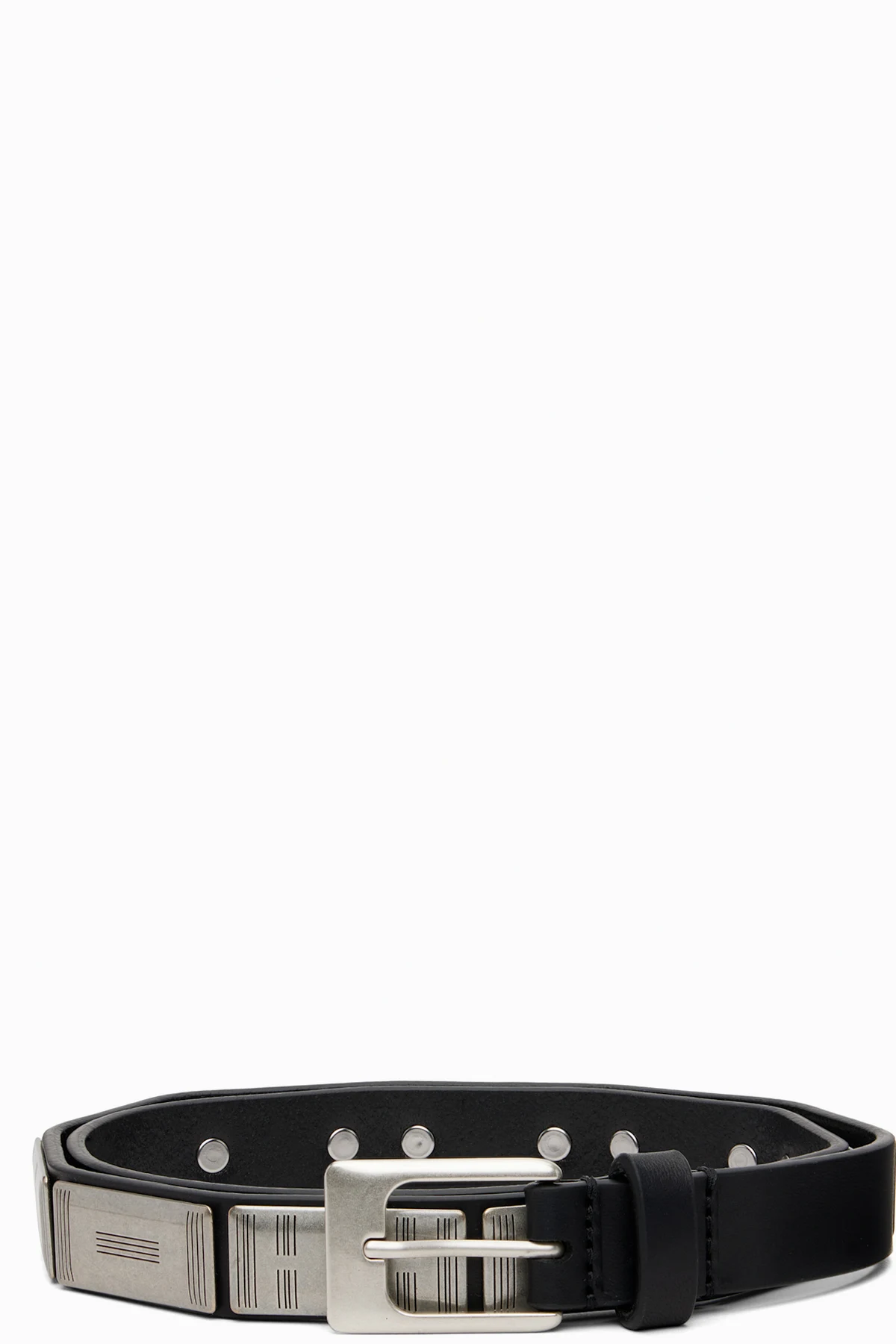 Black & Silver Buffalo Studs 20 Belt