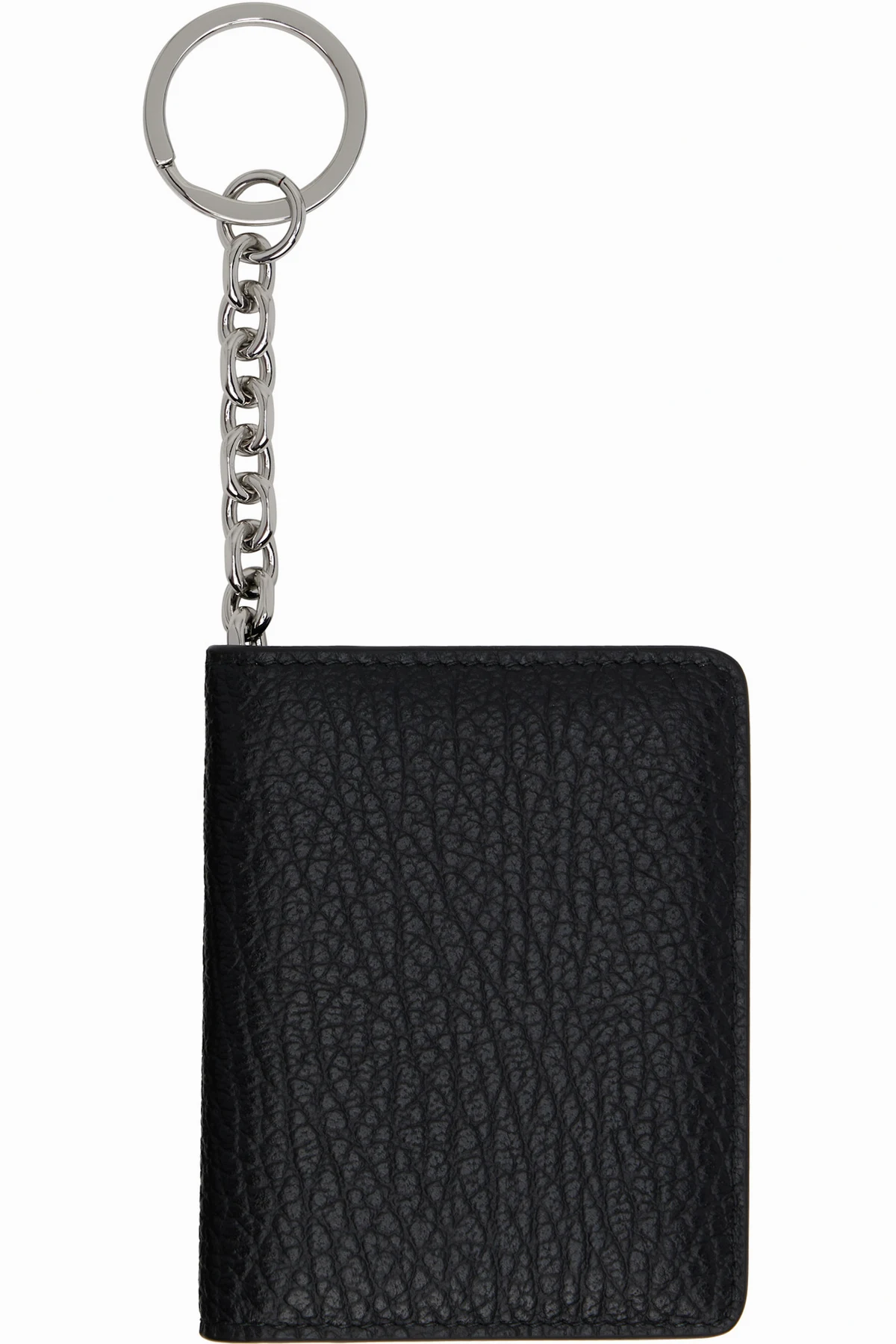 Black Four Stitches Keyring Card Holder