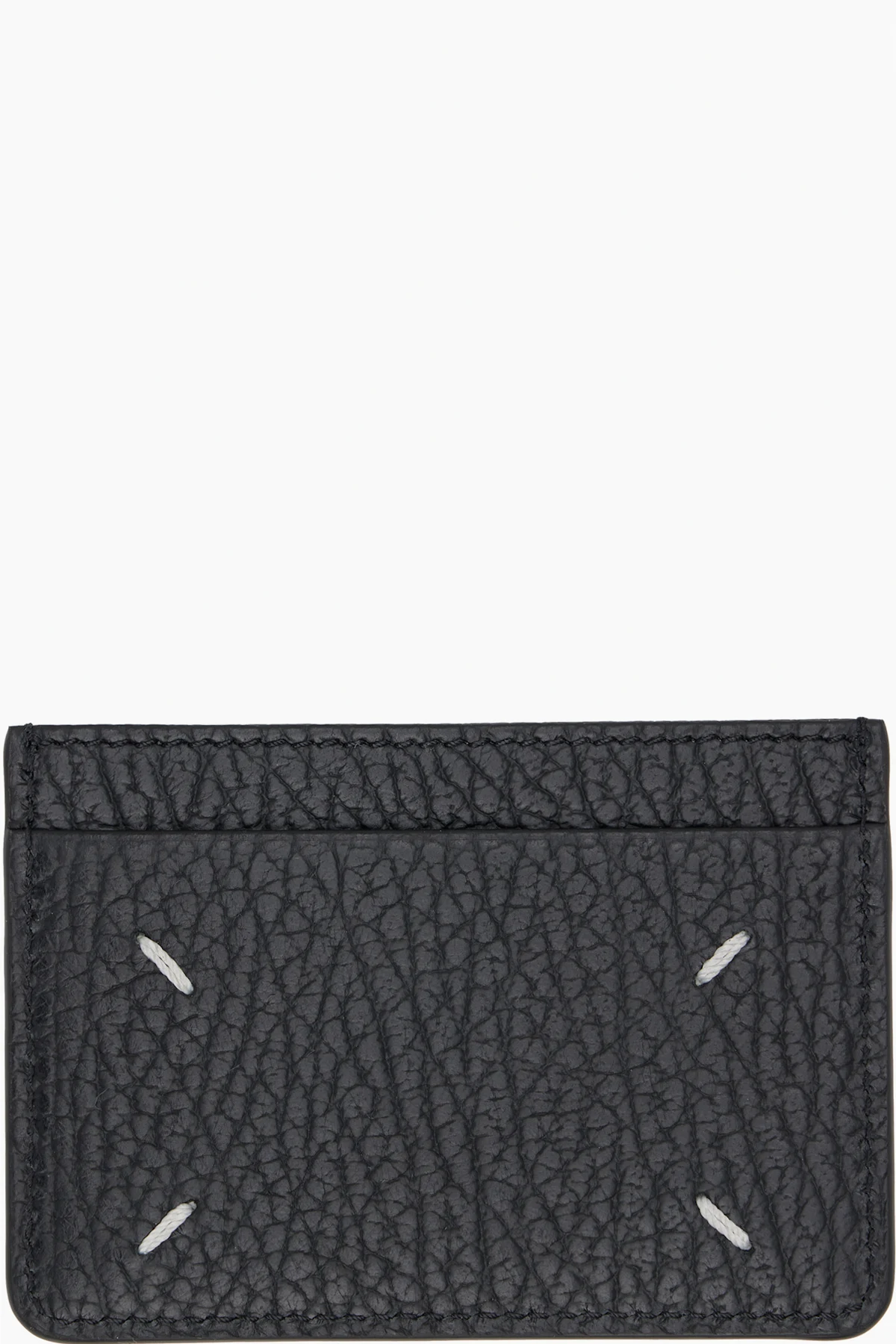 Black Pebble Grained Card Holder