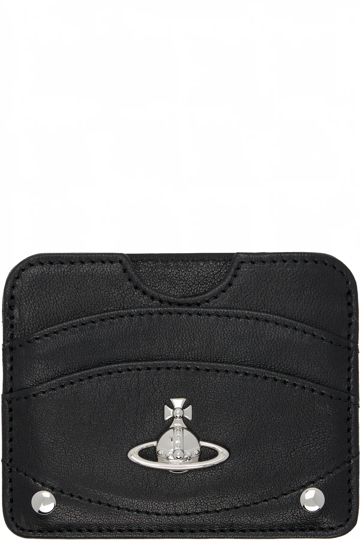 Black Half Moon Flat Card Holder