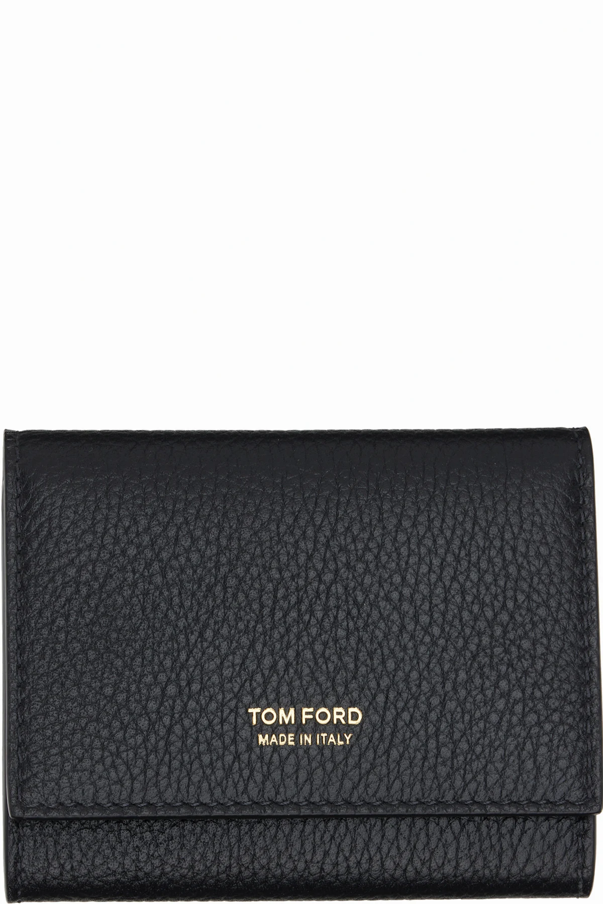 Black Soft Grain Leather Slim Card Holder