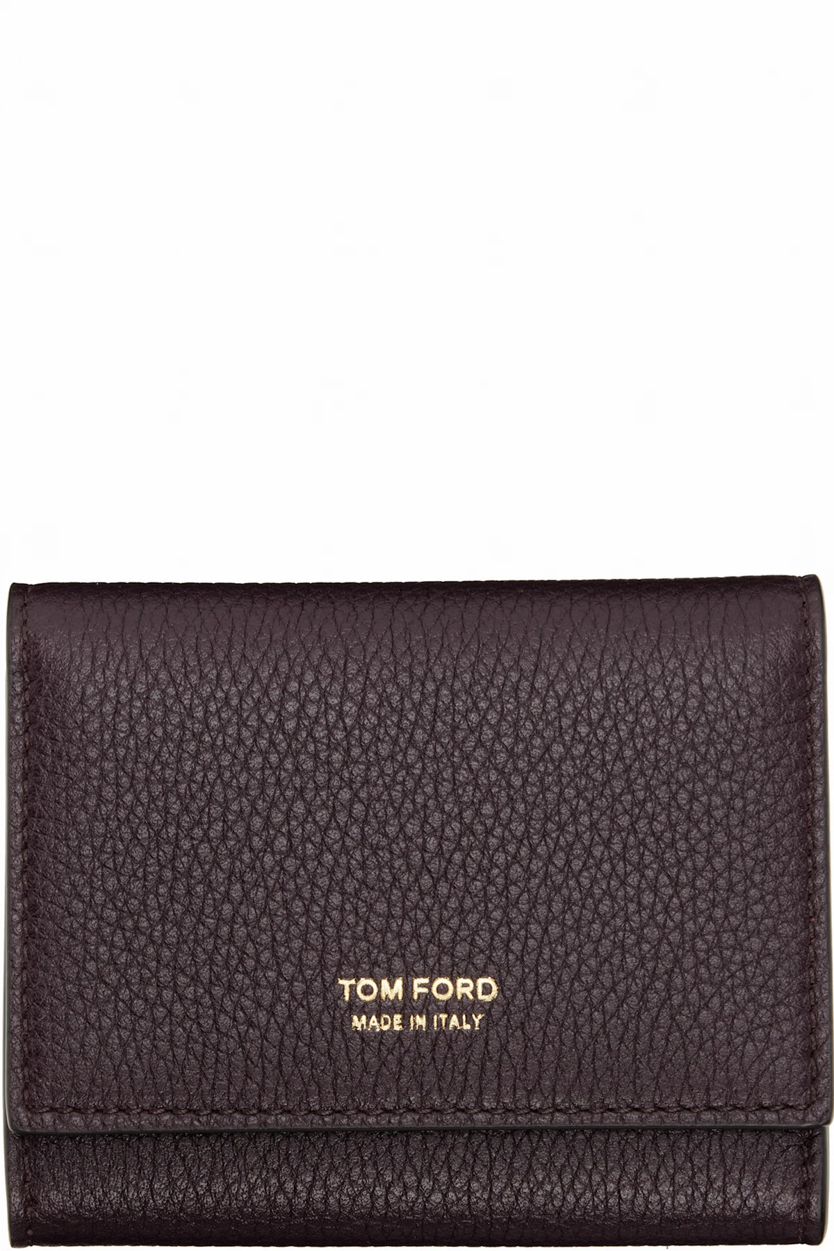 Burgundy Soft Grain Leather Slim Card Holder