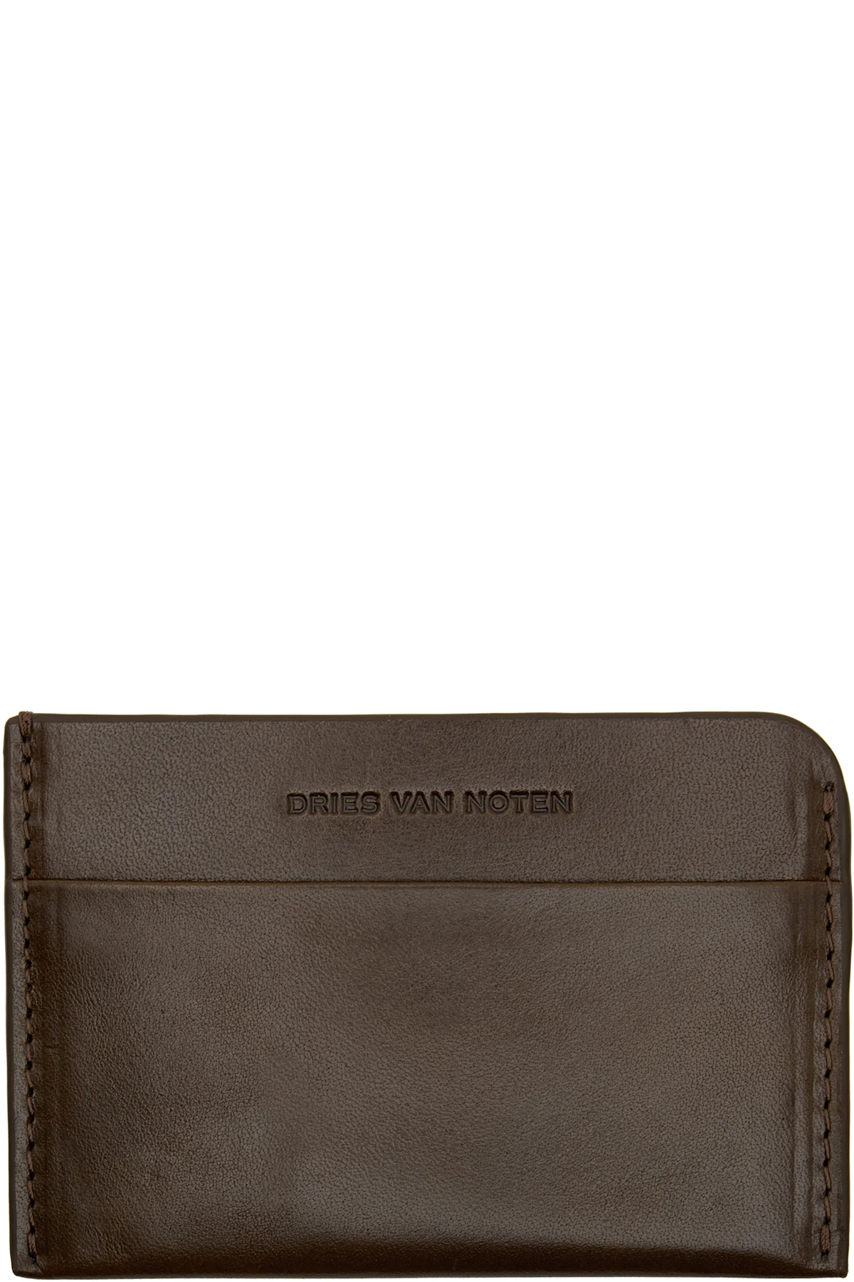 Khaki Leather Card Holder