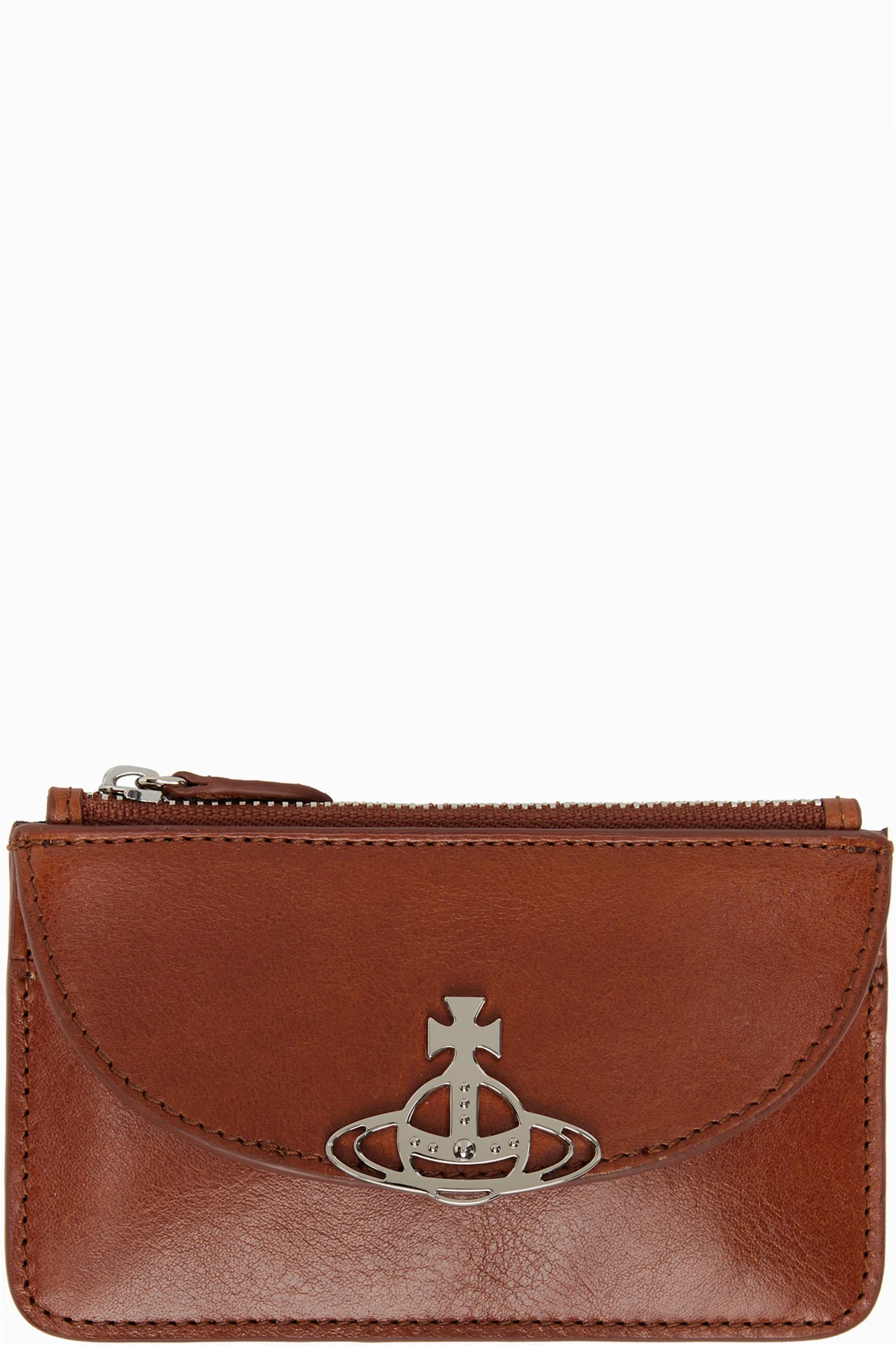 Tan Half Moon Card Holder