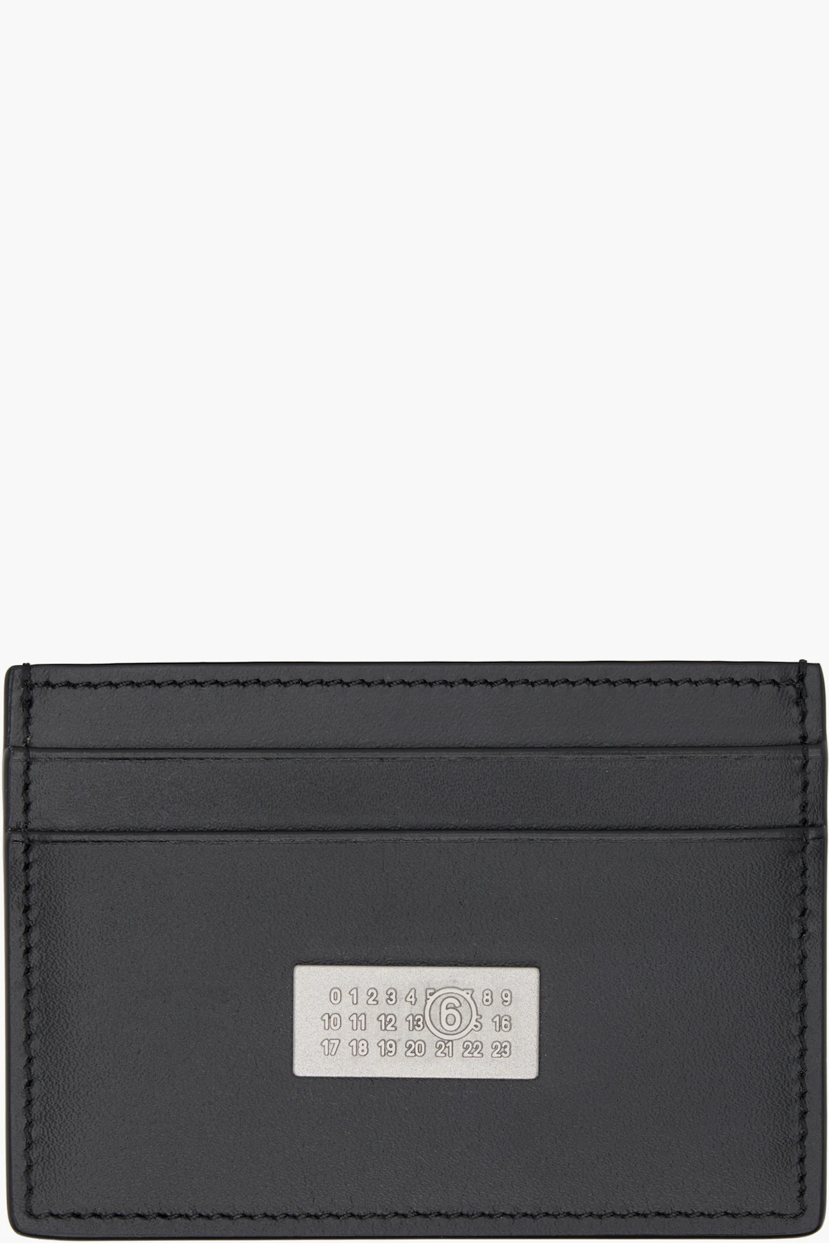 Black Numeric Leather Card Holder