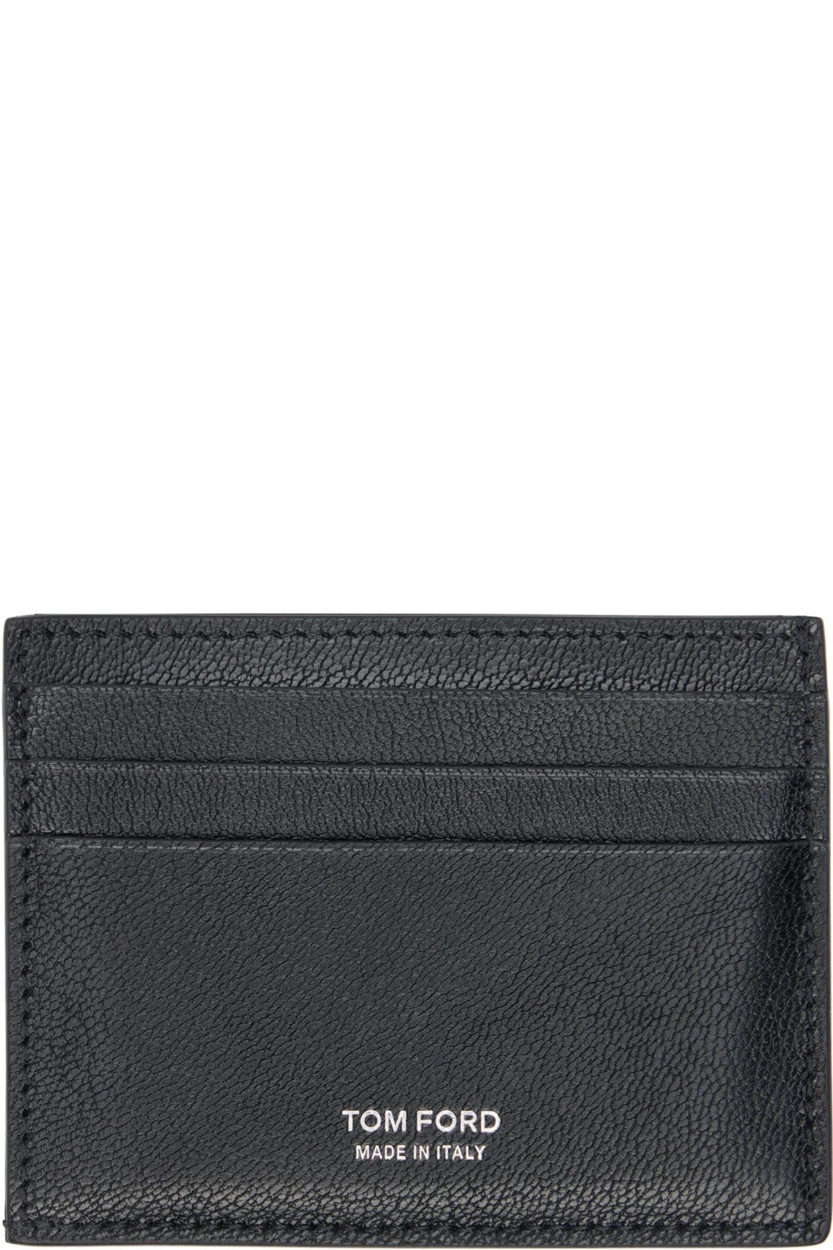 Black Elongated T Line Central Card Holder
