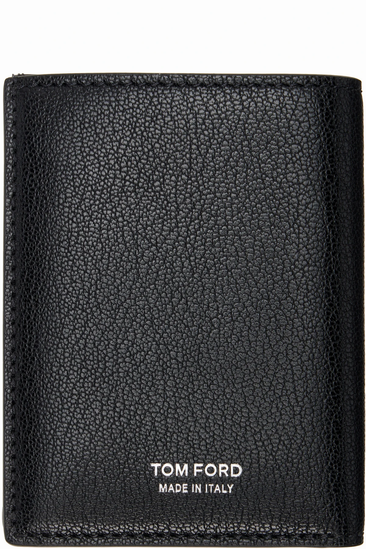 Black Elongated T Line Folding Card Holder