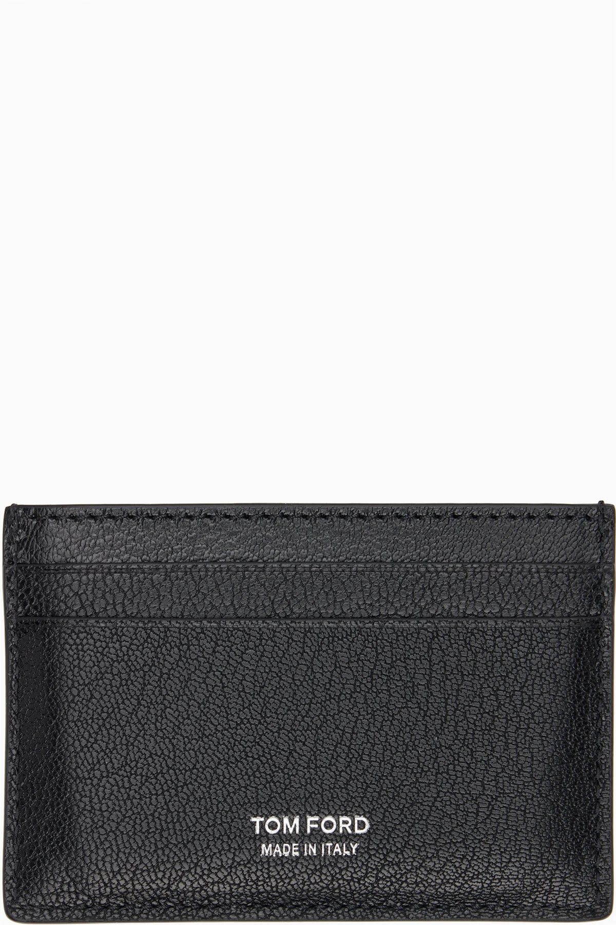 Black Elongated T Line Classic Card Holder