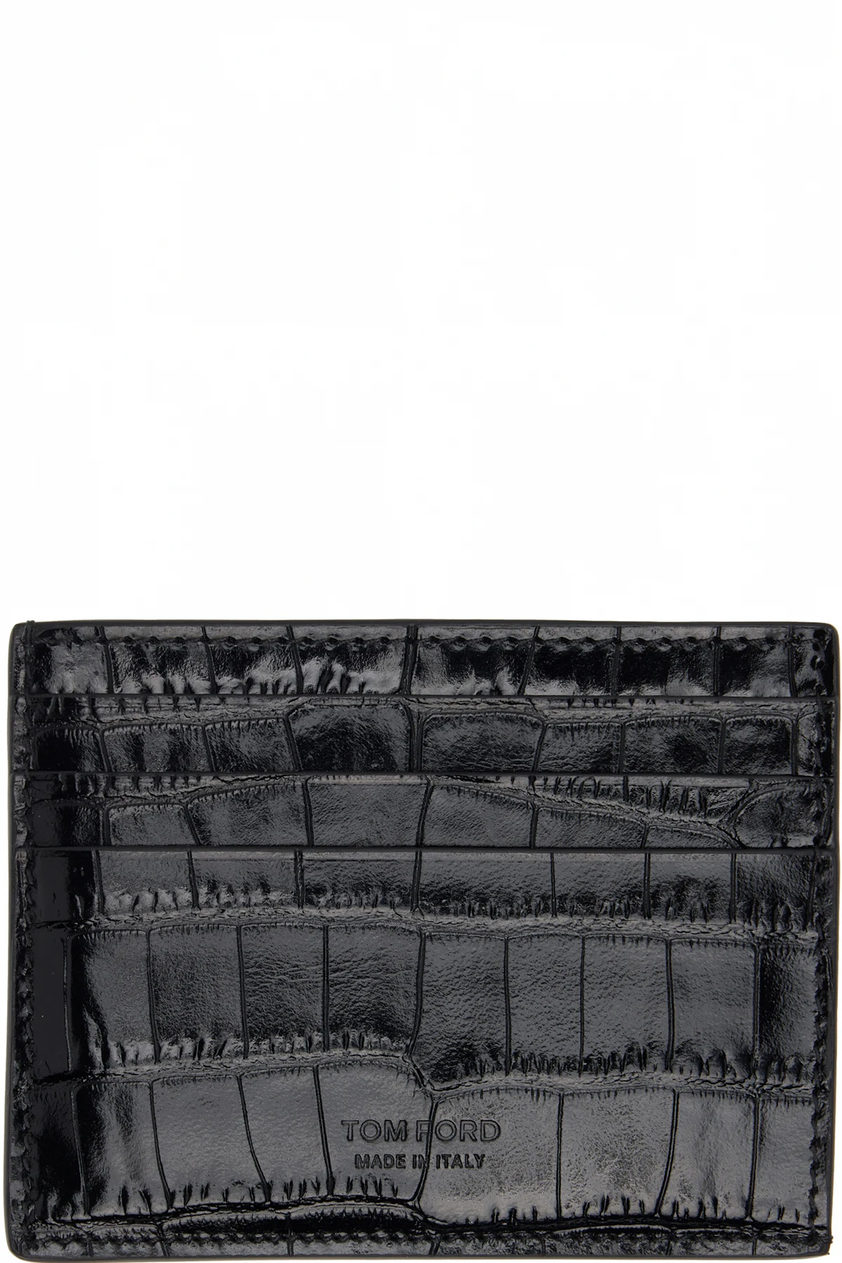 Black Exotic Line Card Holder