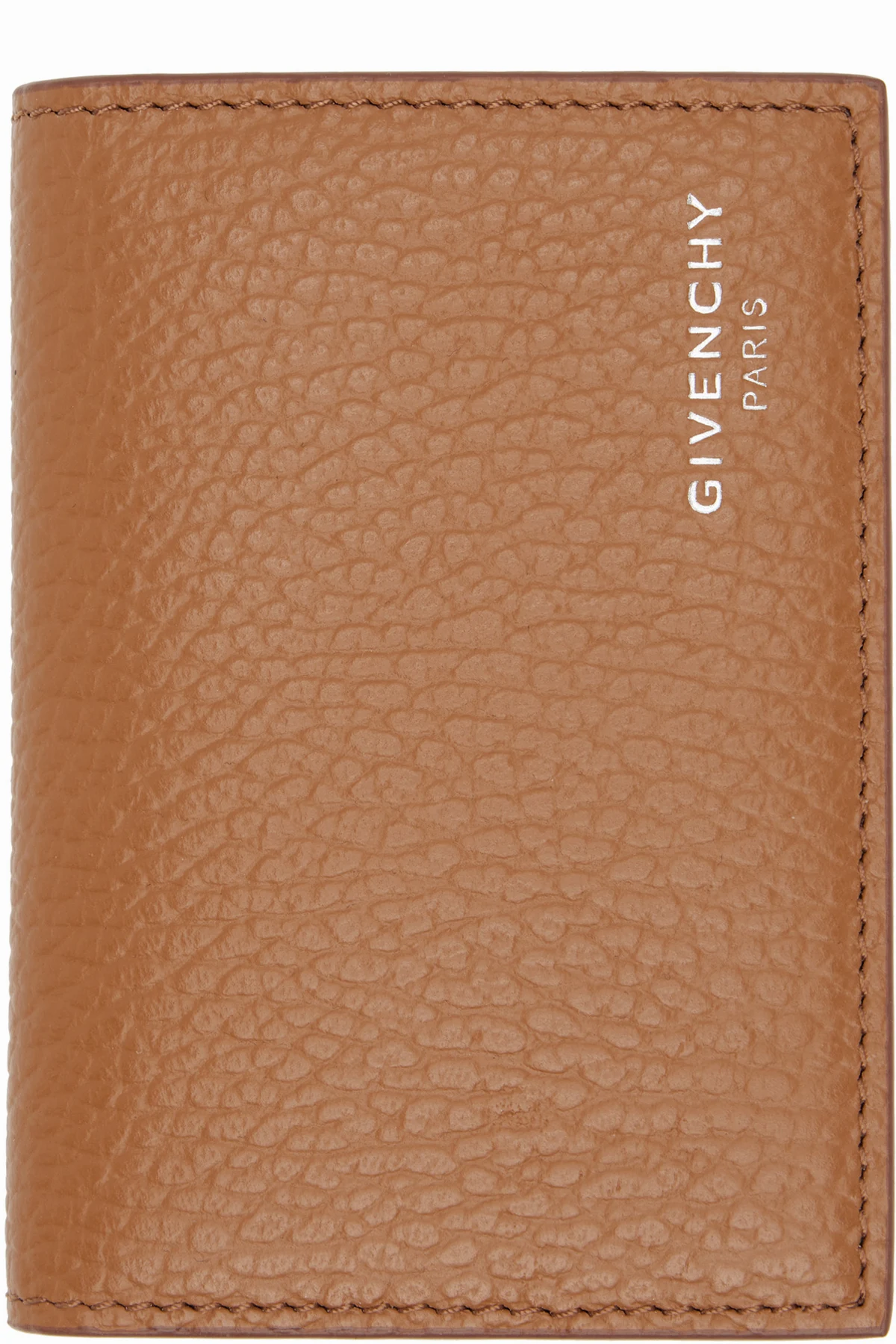 Tan Flap Card Holder