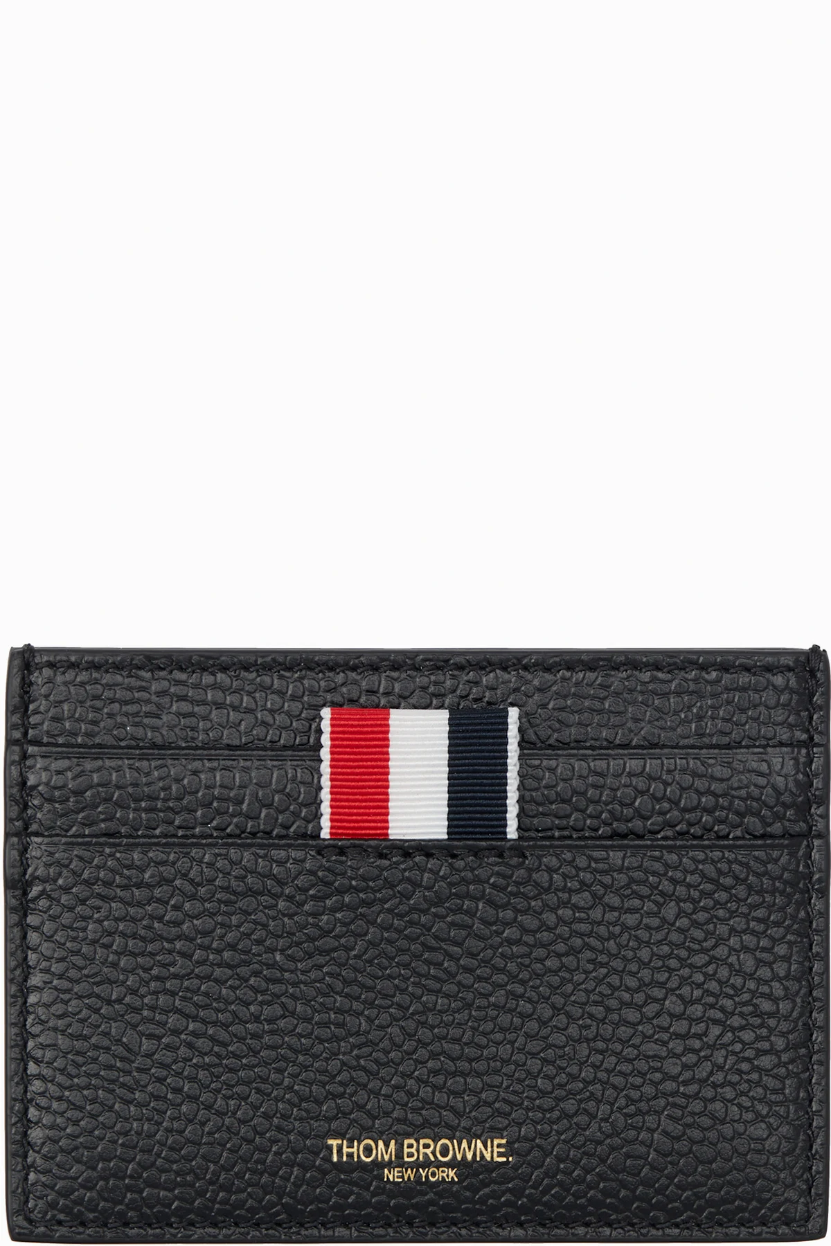 Black Pebble Grain Hector Single Card Holder
