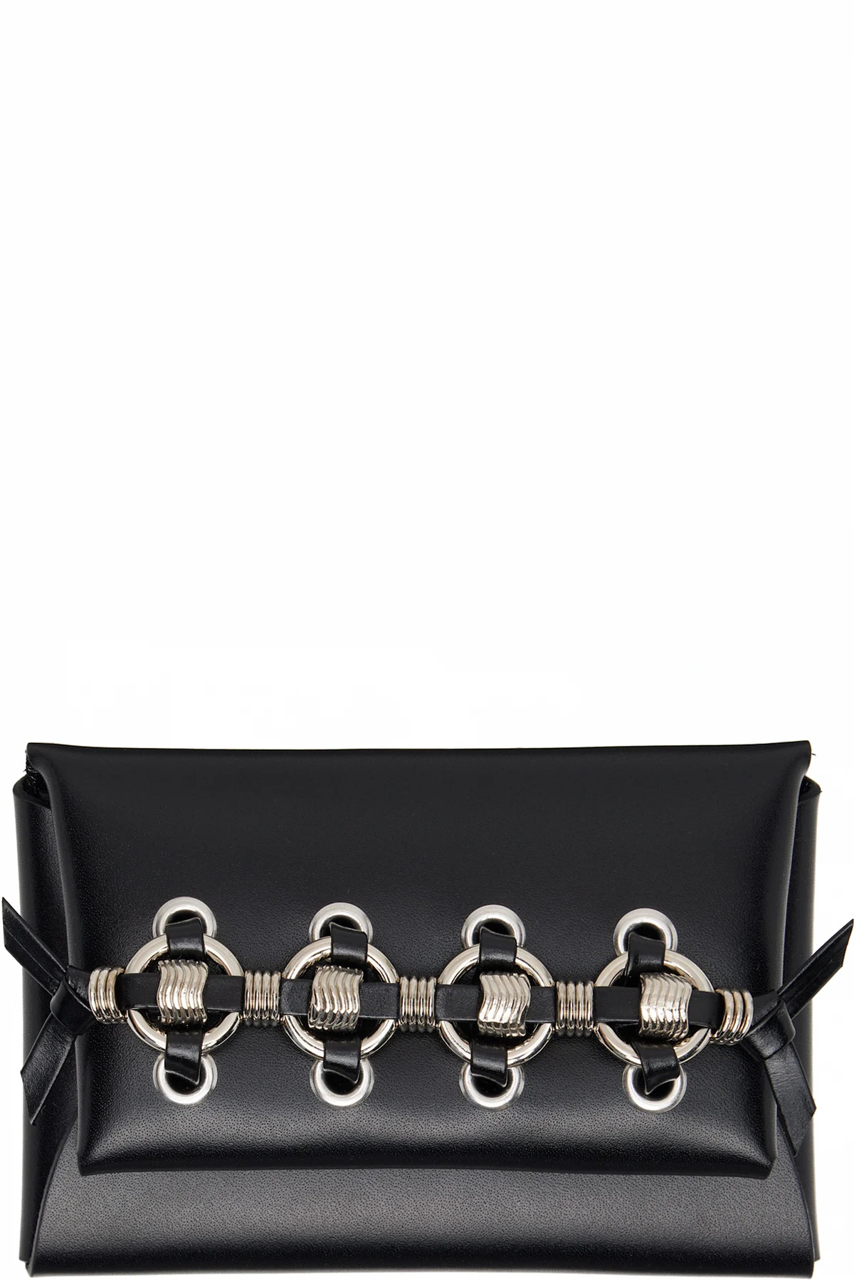 Black Ring Metal Card Holder