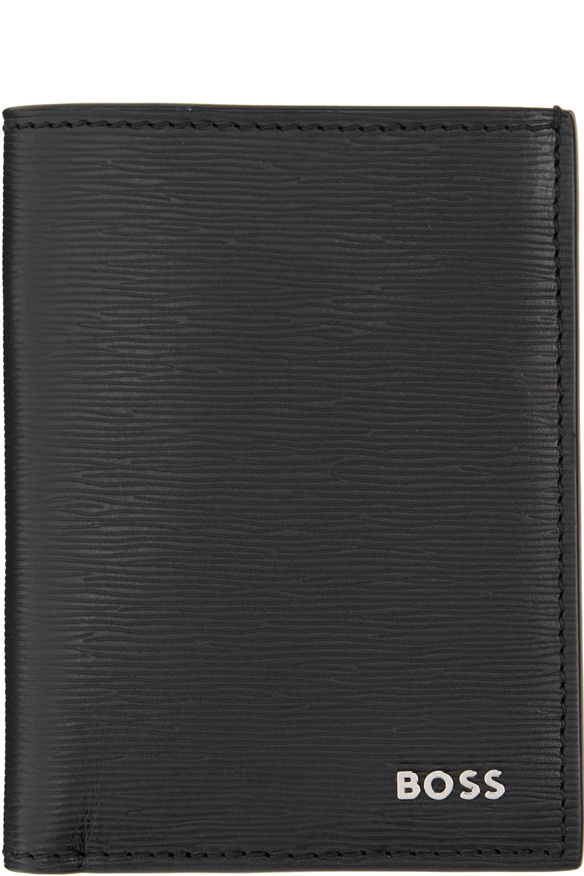 Black Vertical Bifold Card Holder