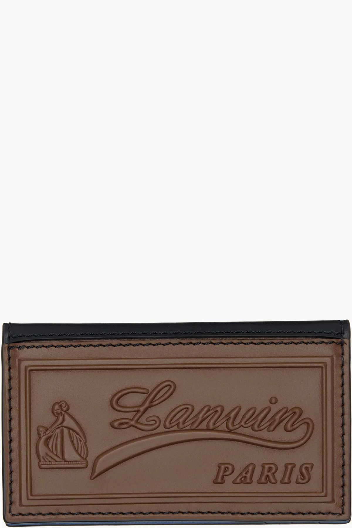 Black & Brown 'Catch By Lanvin' Two Fold Card Holder