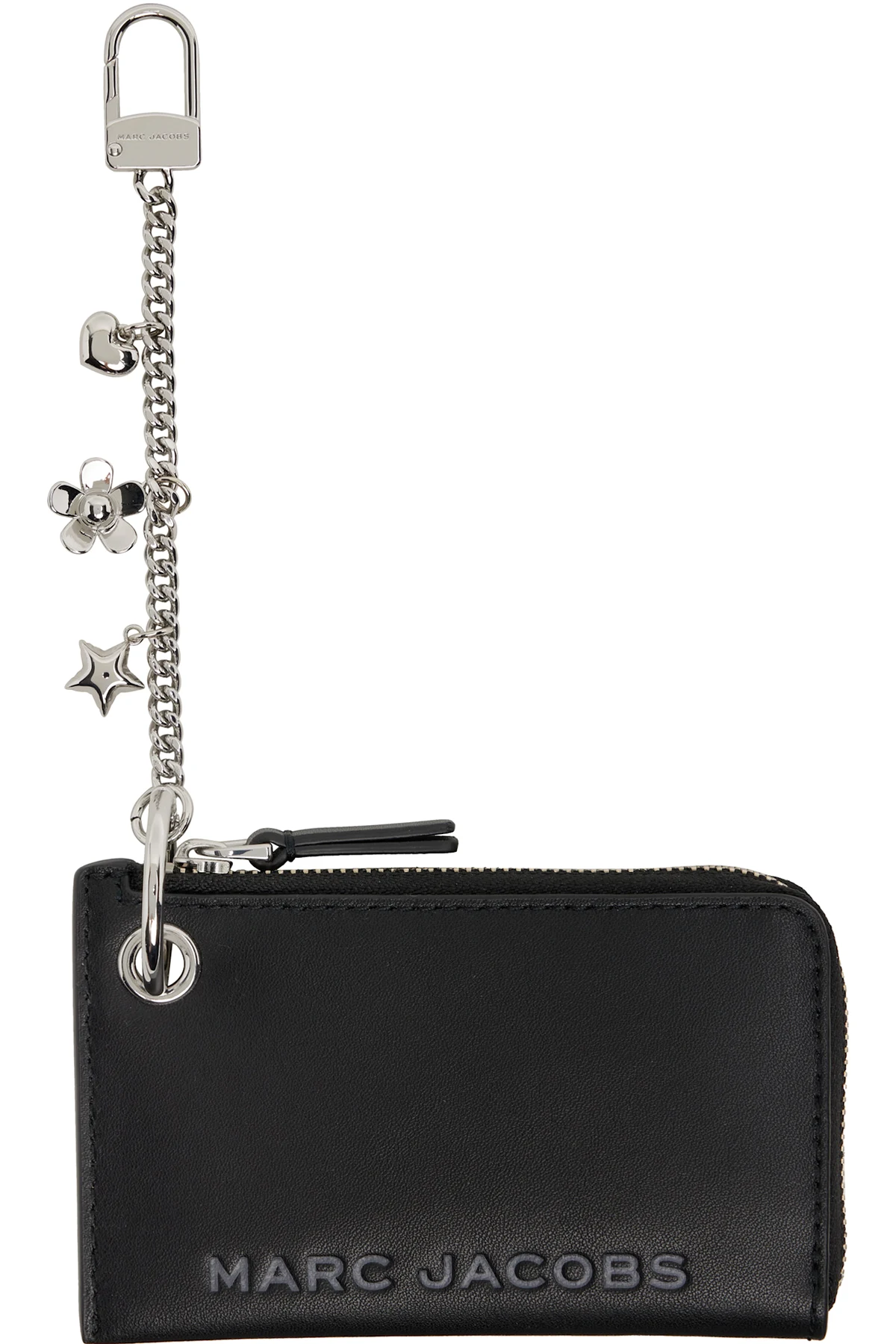 Black 'The Top Zip Charm' Coin Pouch