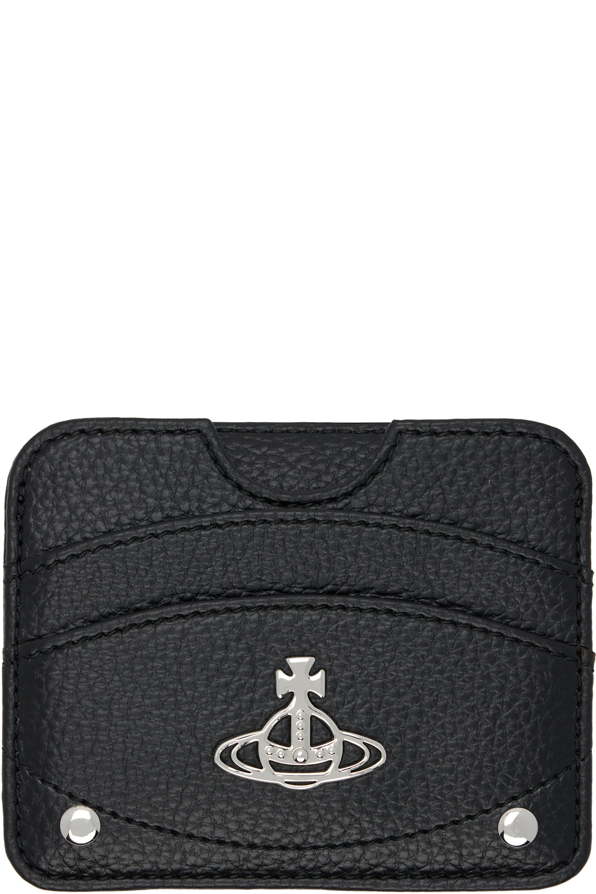 Black Half Moon Flat Card Holder