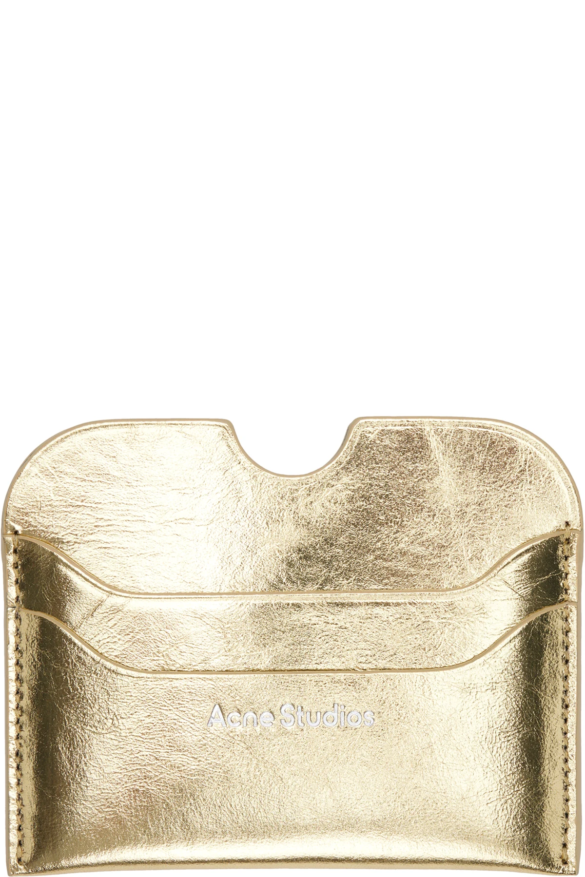 Gold Embossed-Logo Card Holder
