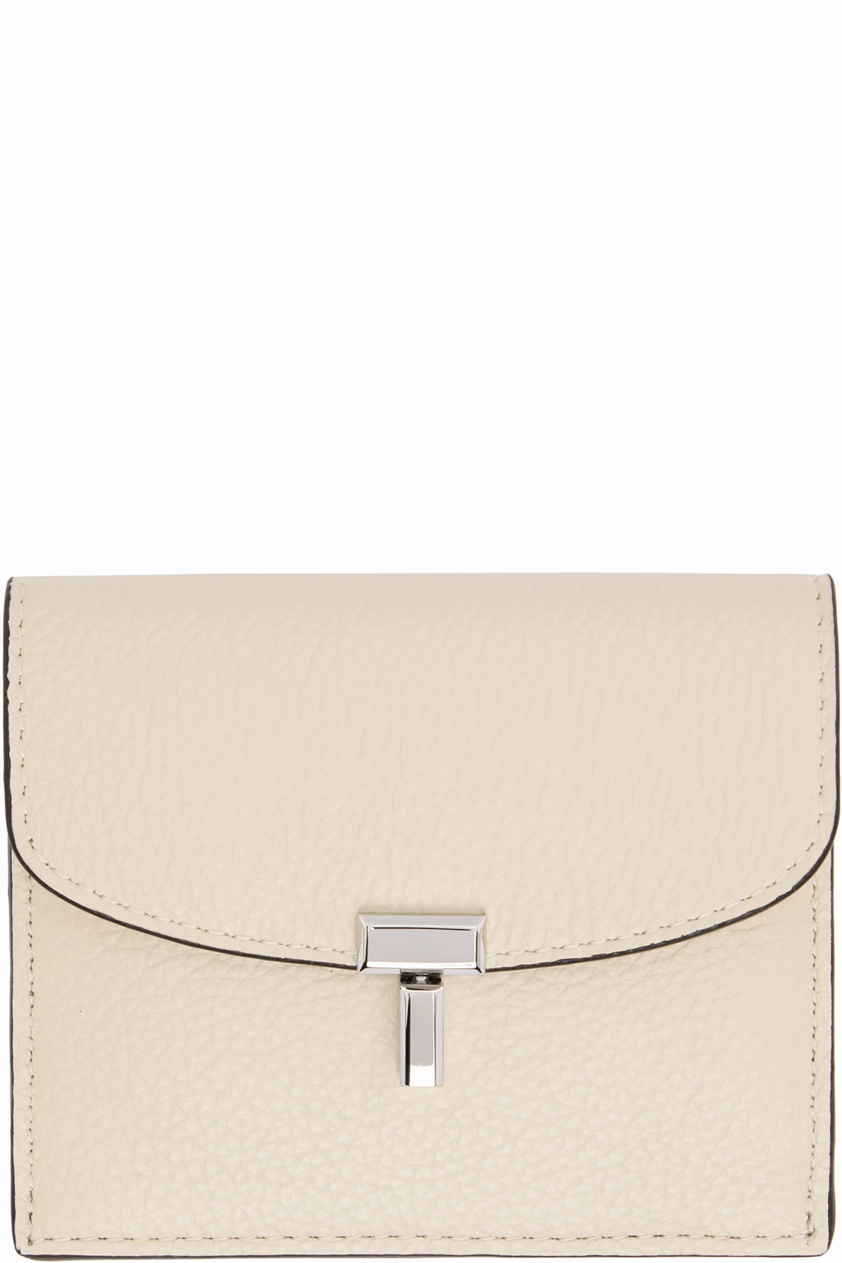 Off-White T-Lock Grained-Leather Card Holder