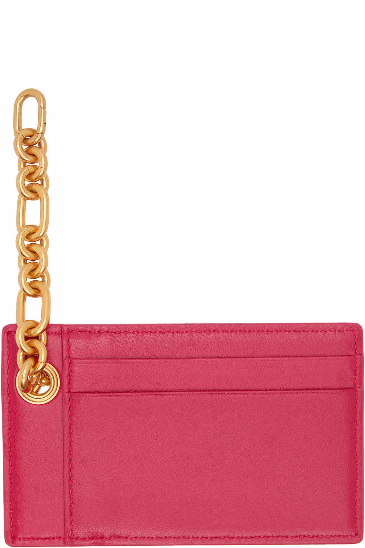Pink Pulse Lambskin Leather Card Holder