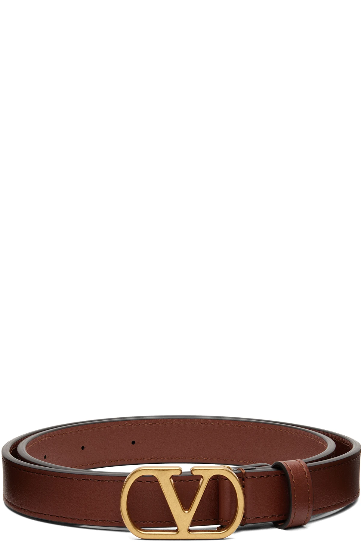 Tan VLogo Signature Belt