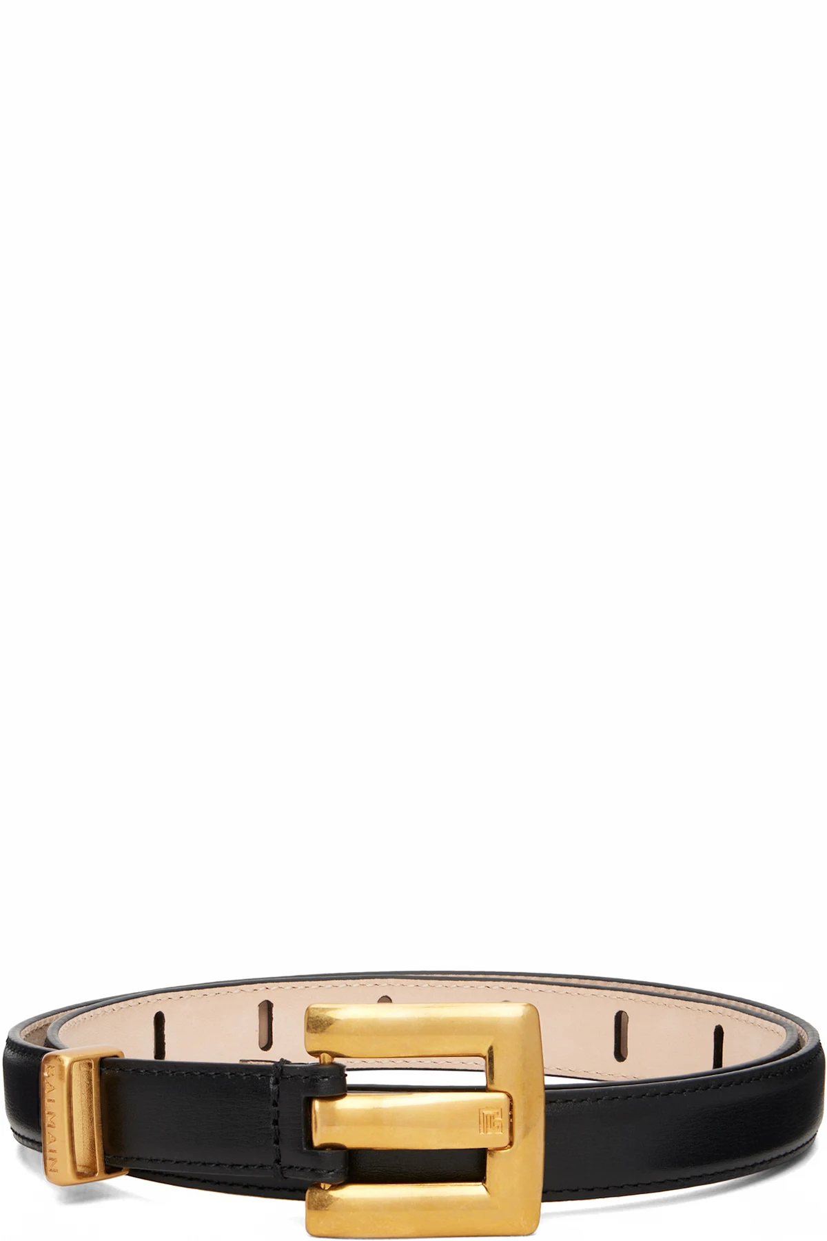 Black Anthem Calfskin Leather Belt